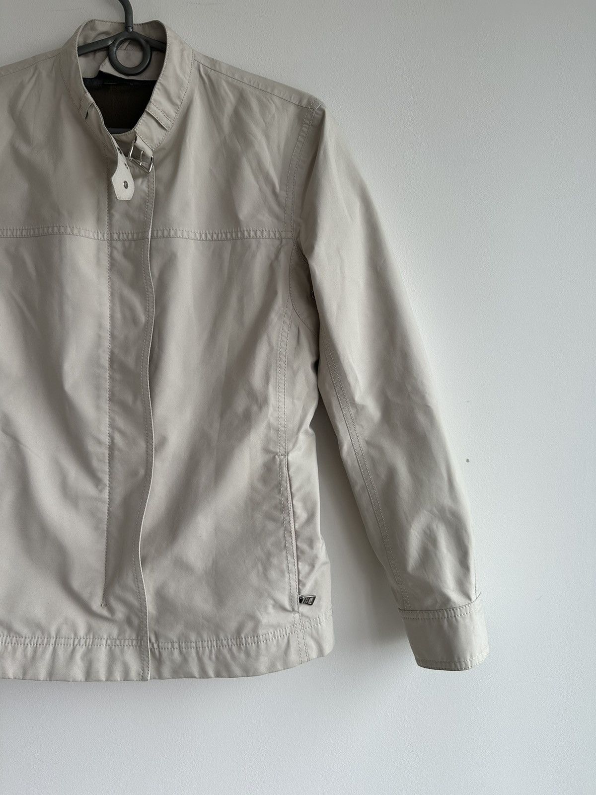 Prada Vintage Prada Gore-Tex Women's White Bomber Biker Jacket 44 Size M / US 6-8 / IT 42-44 - 3 Thumbnail