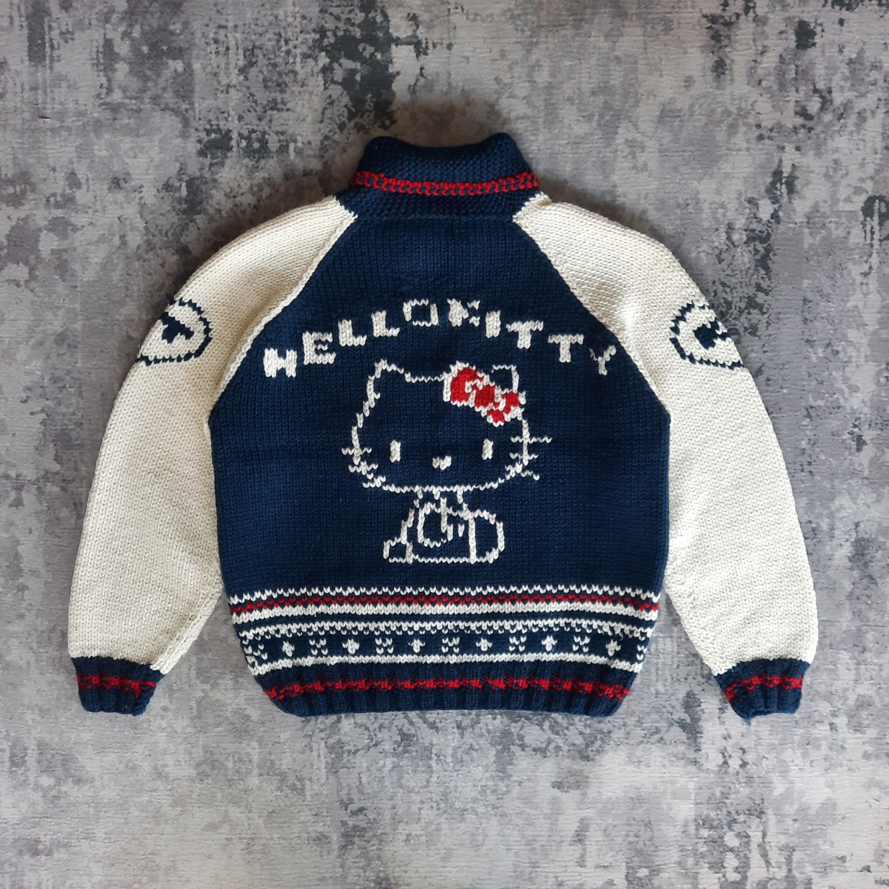 Japanese Brand 🌸 Vintage 1999 hello kitty by sanrio anime knit jacket Size US M / EU 48-50 / 2 - 2 Thumbnail