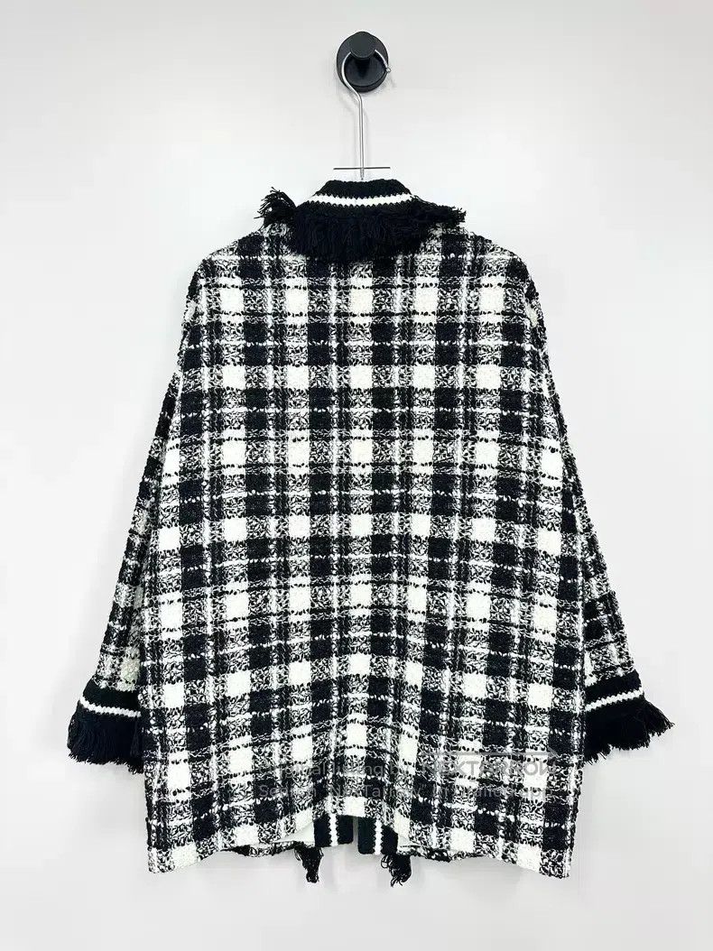 Gucci Gucci Black and white tweed plaid tassel jacket Size XS / US 0-2 / IT 36-38 - 2 Thumbnail