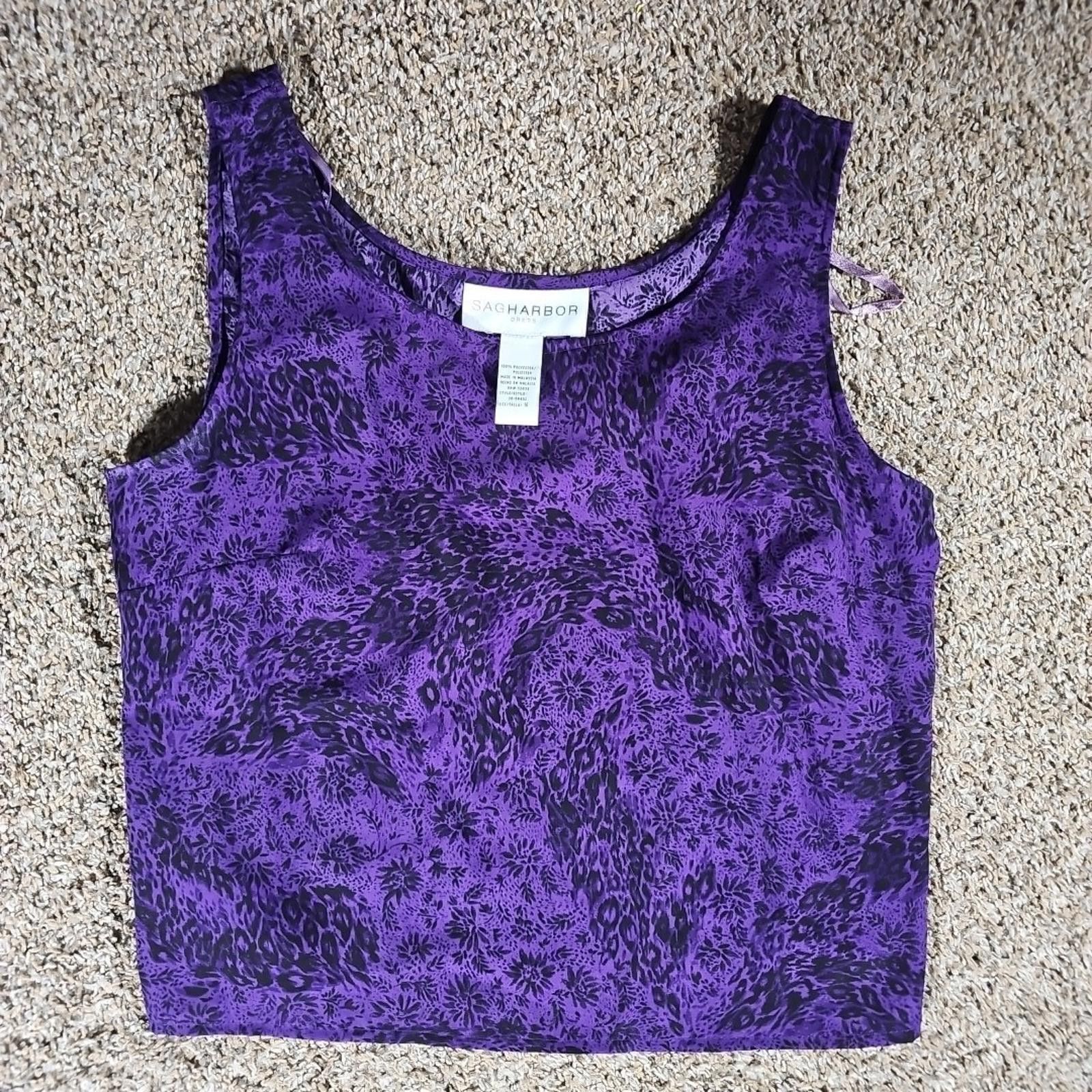 Other Sag Harbor Dress Purple Pant Suit 3 Piece Sz 16 Size XXL / US 16-18 / IT 52-54 - 5 Thumbnail