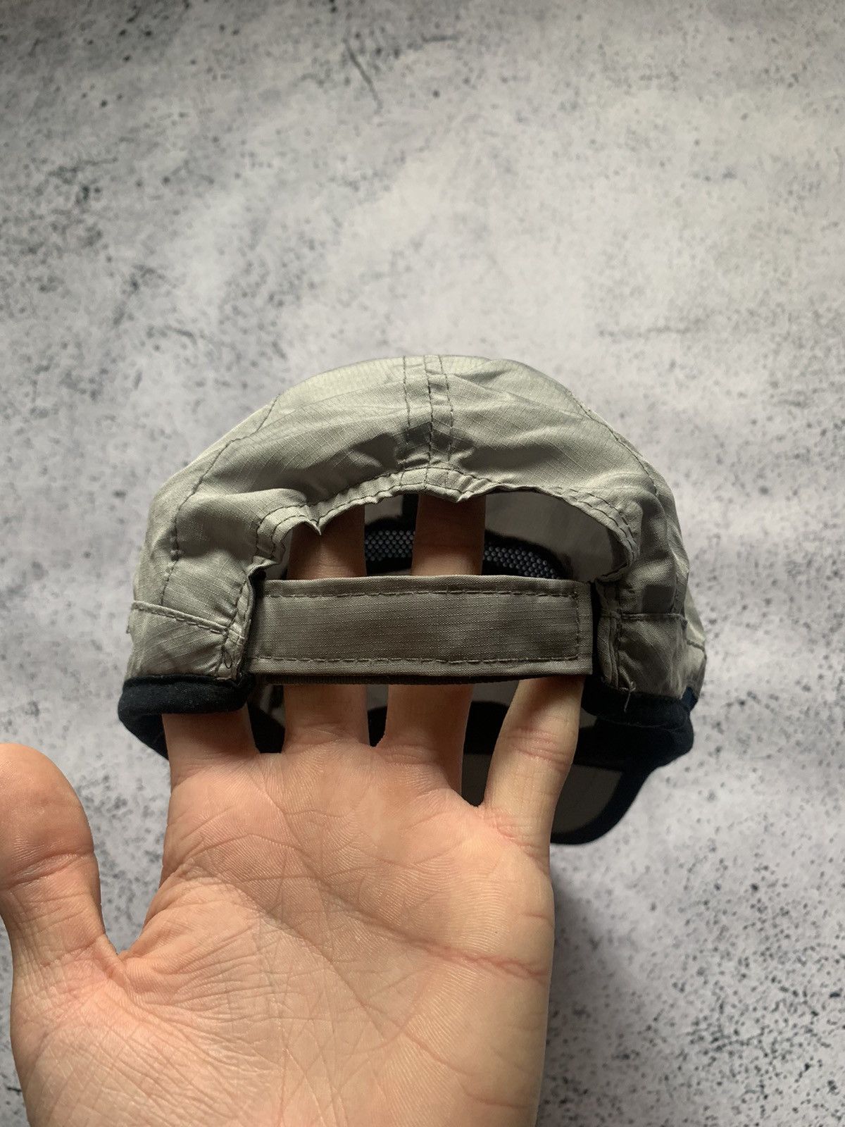 Nike × Vintage Vintage Nike Nylon Cap Drill Hat Mini Swoosh USA Y2K Size ONE SIZE - 5 Thumbnail
