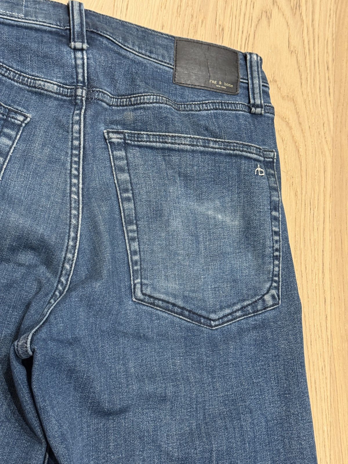 Rag & Bone Rag + Bone Sophie Ultra Wide Jeans in Blue Size US 31 - 8 Thumbnail