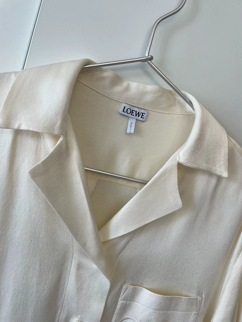 Loewe LOEWE Yellow stripe logo T-shirt on chest Size XS / US 0-2 / IT 36-38 - 5 Thumbnail