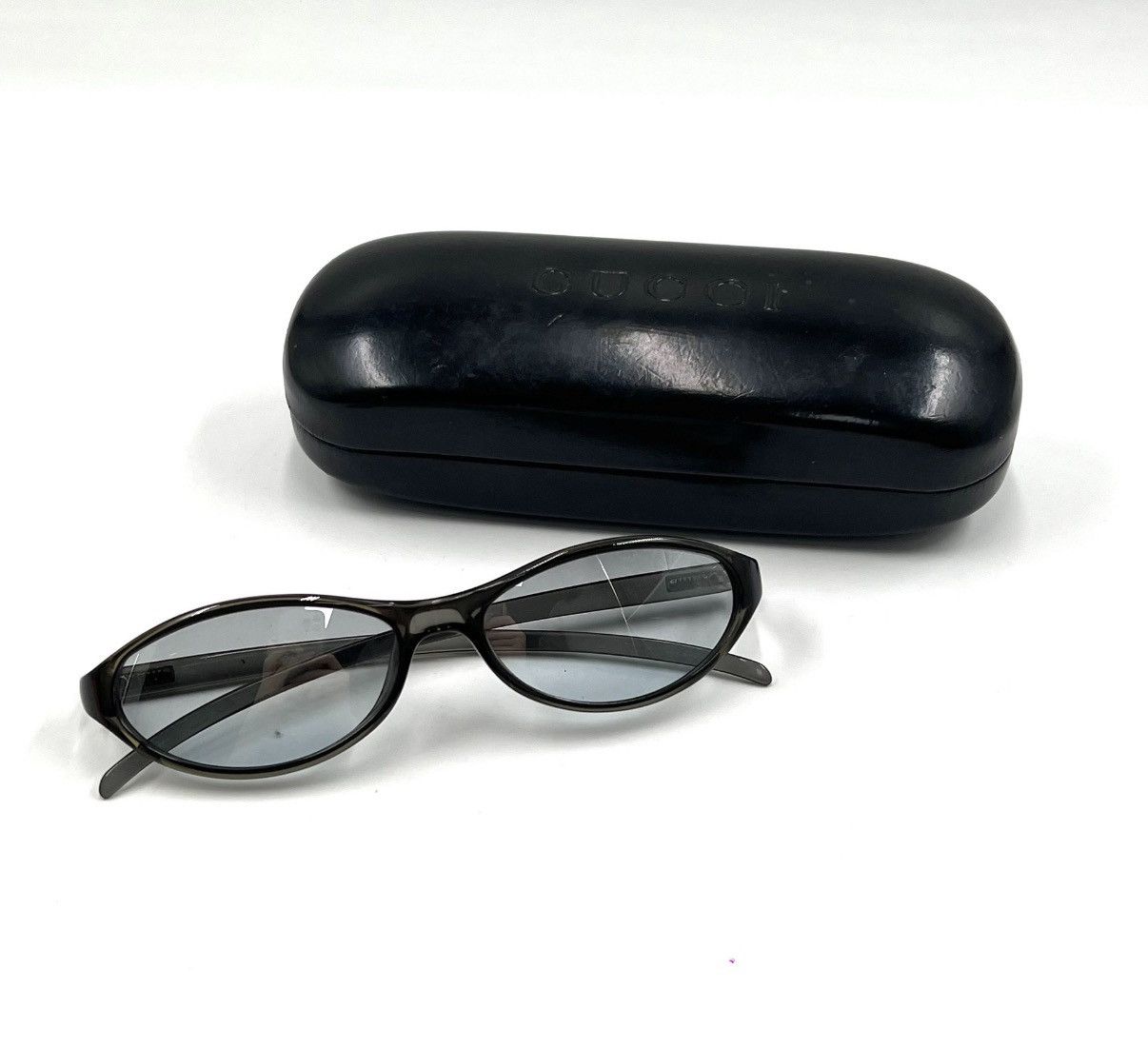 Gucci Gucci/Black Cat-Eye Narrow Frame Sunglasses K12 Size ONE SIZE - 3 Thumbnail