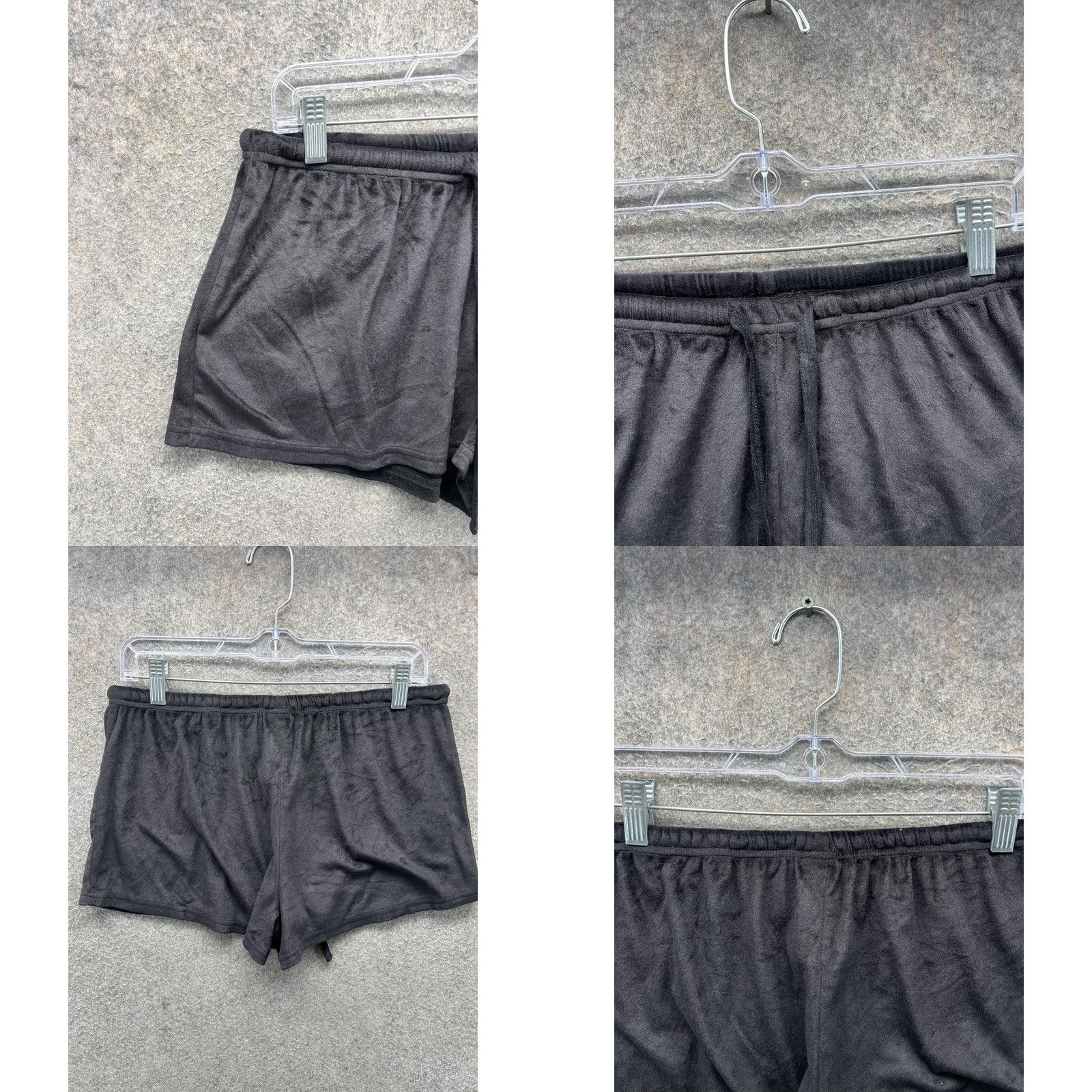 Juicy Couture Juicy Couture Sleep Shorts Womens Medium Black Velour Rhinestone Logo Lounge Size 32" / US 10 / IT 46 - 8 Thumbnail