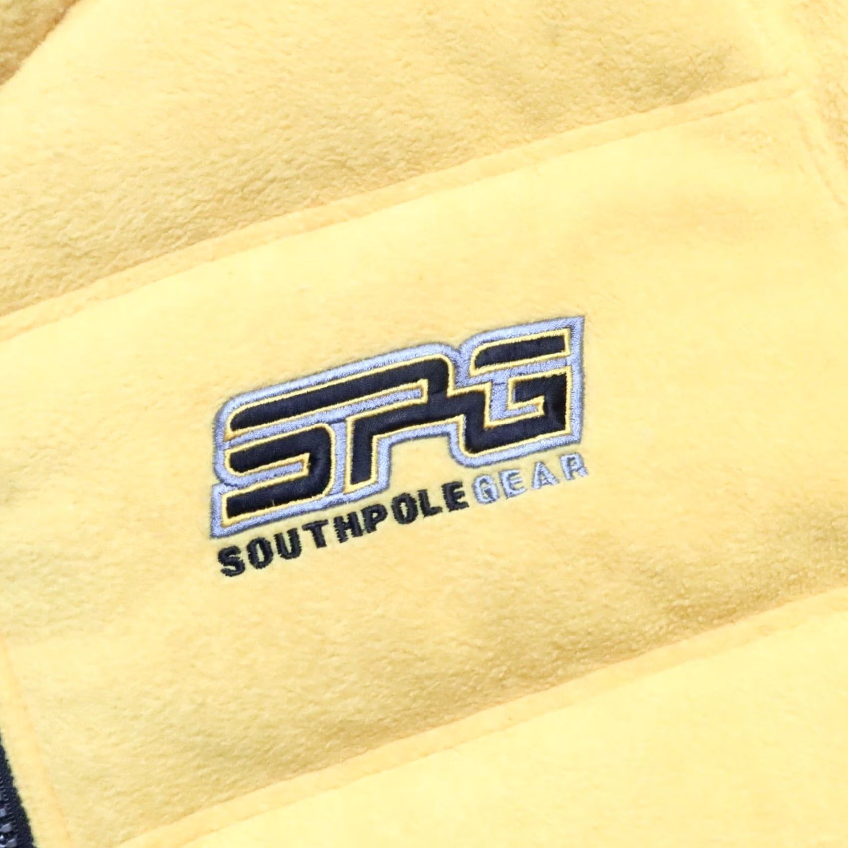 Southpole VINTAGE South Pole Quilted Puffer Down Jacket Shirt Mens L Yellow Hip Hop Rap Size US L / EU 52-54 / 3 - 7 Thumbnail