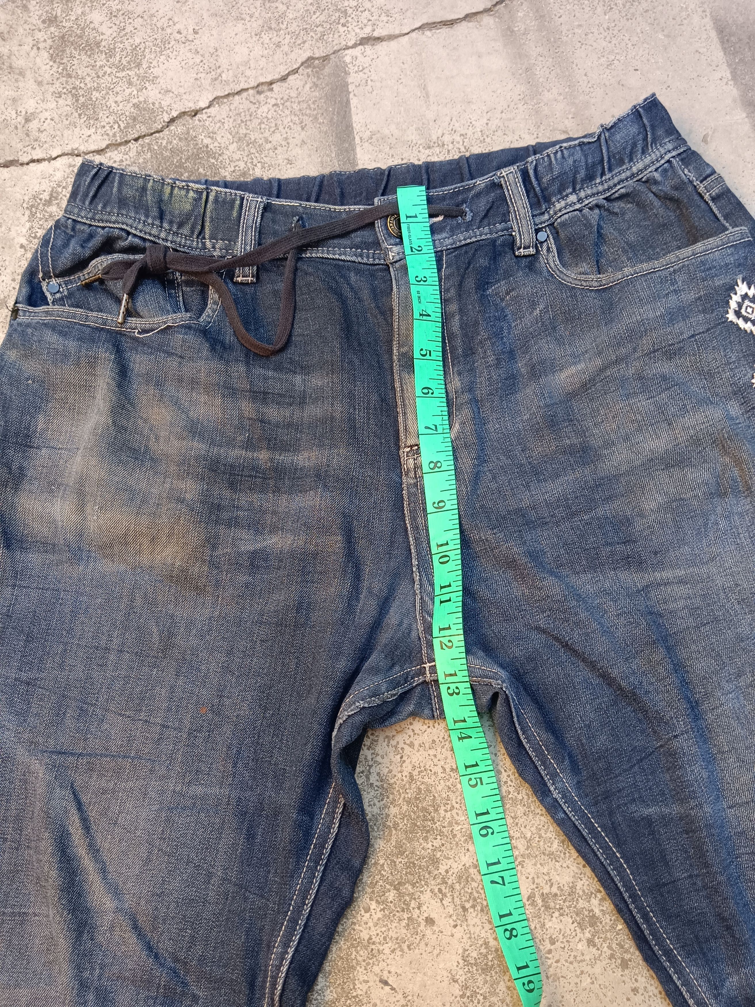 Japanese Brand 🔥Jogger denim 🔥 nice feded Size US 34 / EU 50 - 3 Thumbnail