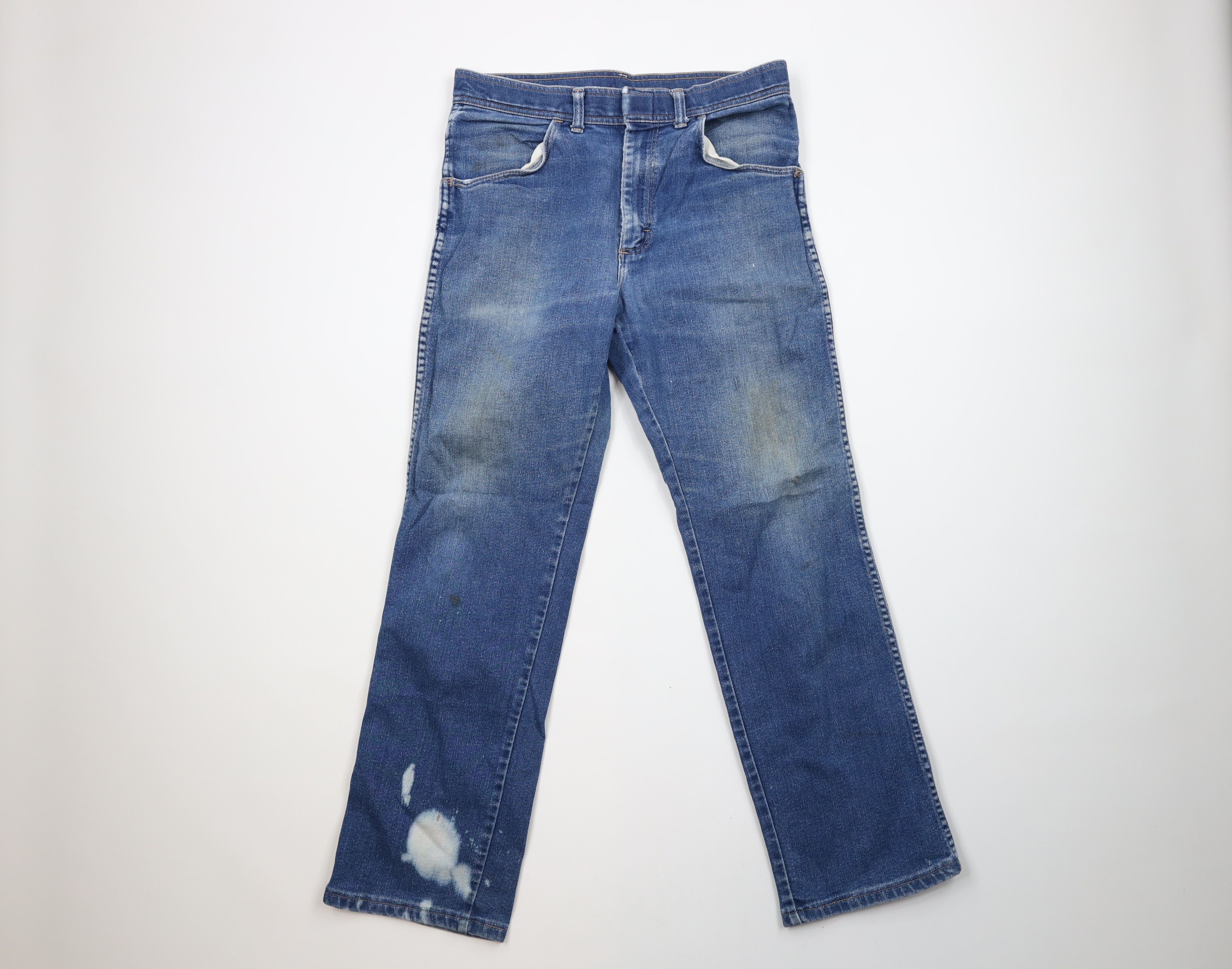 Vintage × Wrangler Vintage 70s Wrangler Flared Bootcut Denim Jeans Blue USA Size US 32 / EU 48 - 1 Thumbnail