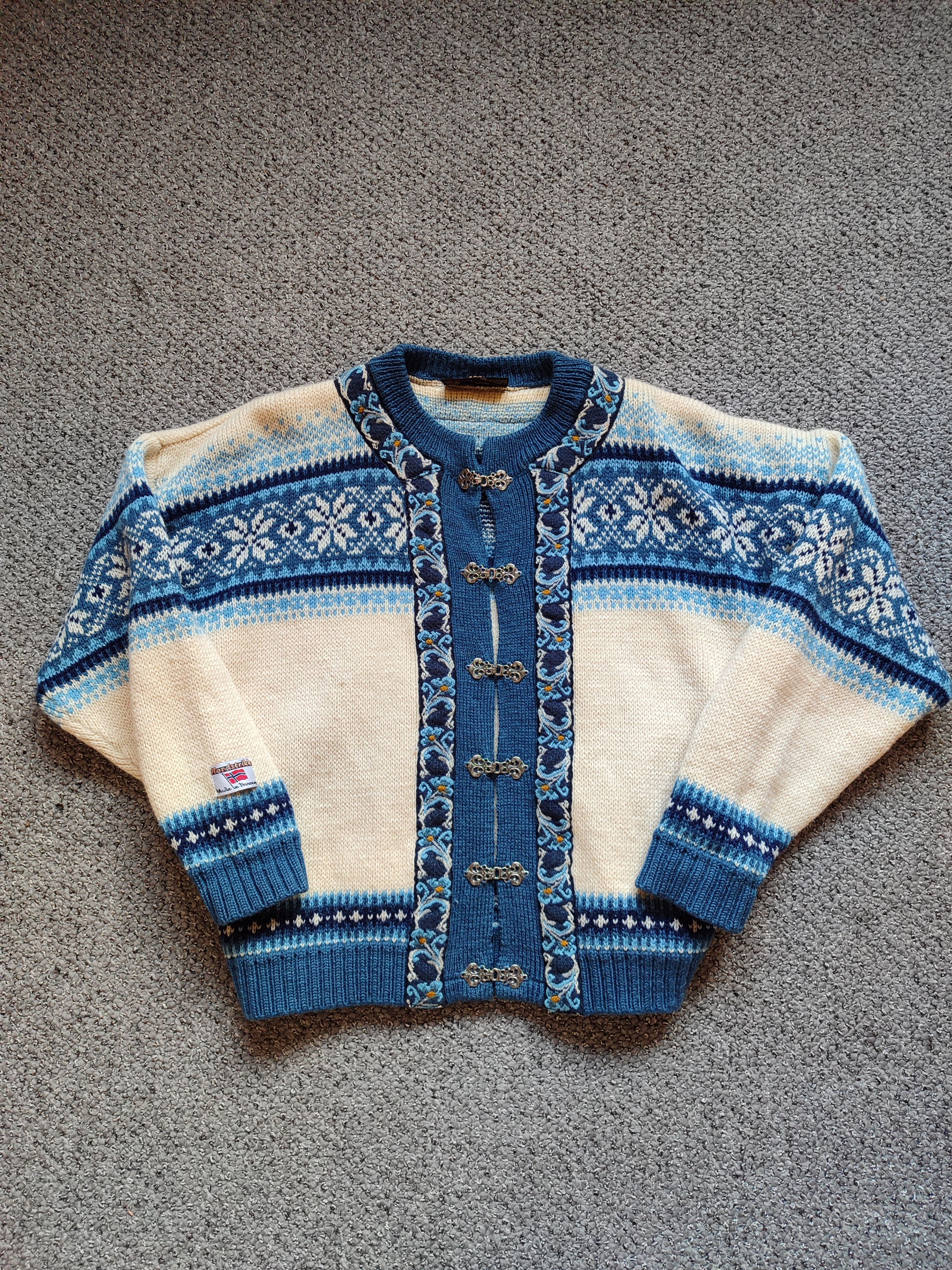 image of Dale Of Norway x Vintage Nordstrikk Wool Cardigan in Mix, Men's (Size Medium)