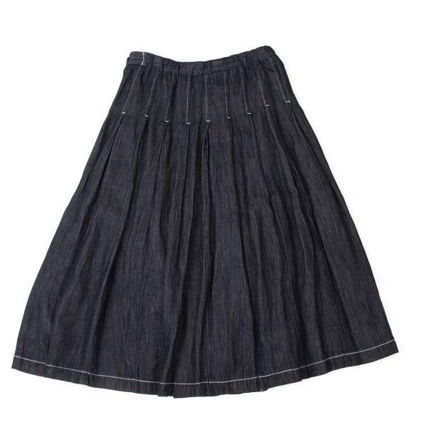Comme des Garcons Comme des Garcons size M Retro denim strap overskirt Size 23" - 3 Thumbnail