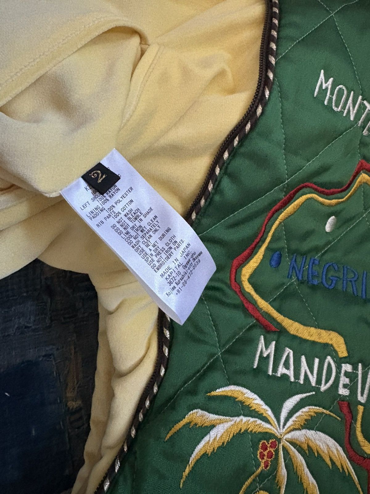 Kapital kapital Velveteen Siamese Bomber Jacket (Beautiful Jamaica) Size US M / EU 48-50 / 2 - 13 Thumbnail
