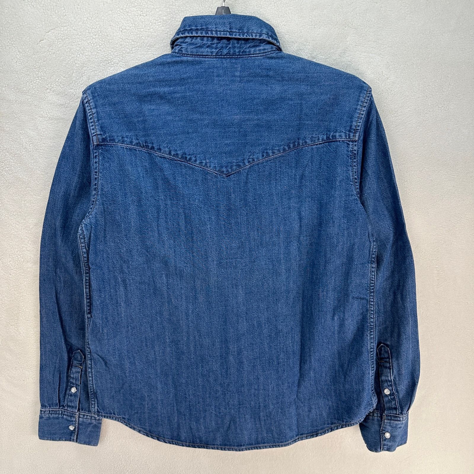 Levi's LEVI'S WOMEN'S XSMALL ICON WESERN DENIM SHIRT BLUE NWT Size XS / US 0-2 / IT 36-38 - 3 Thumbnail