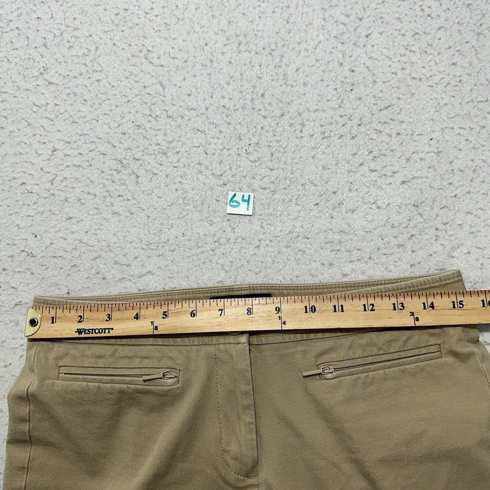 Other Talbots 6P Flat Front Chino Pants Khaki Mid Rise 24" Inseam Size 28" / US 6 / IT 42 - 10 Thumbnail