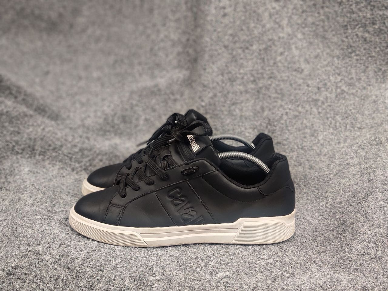 Just Cavalli Just Cavalli Design Minimalist Leather Lace-Up Sneakers Size US 10 / EU 43 - 11 Thumbnail