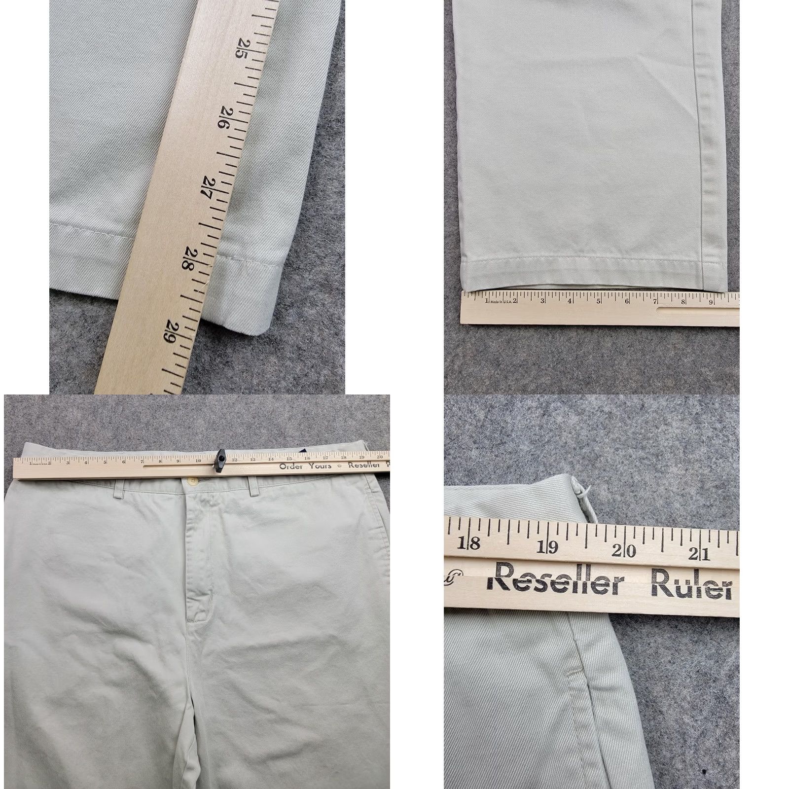 Vineyard Vines Vineyard Vines Pants Mens 38x32 Khaki Chino Flat Front Casual Beige Cotton Regular Straight Front Pocket Mens Size US 38 / EU 54 - 9 Thumbnail