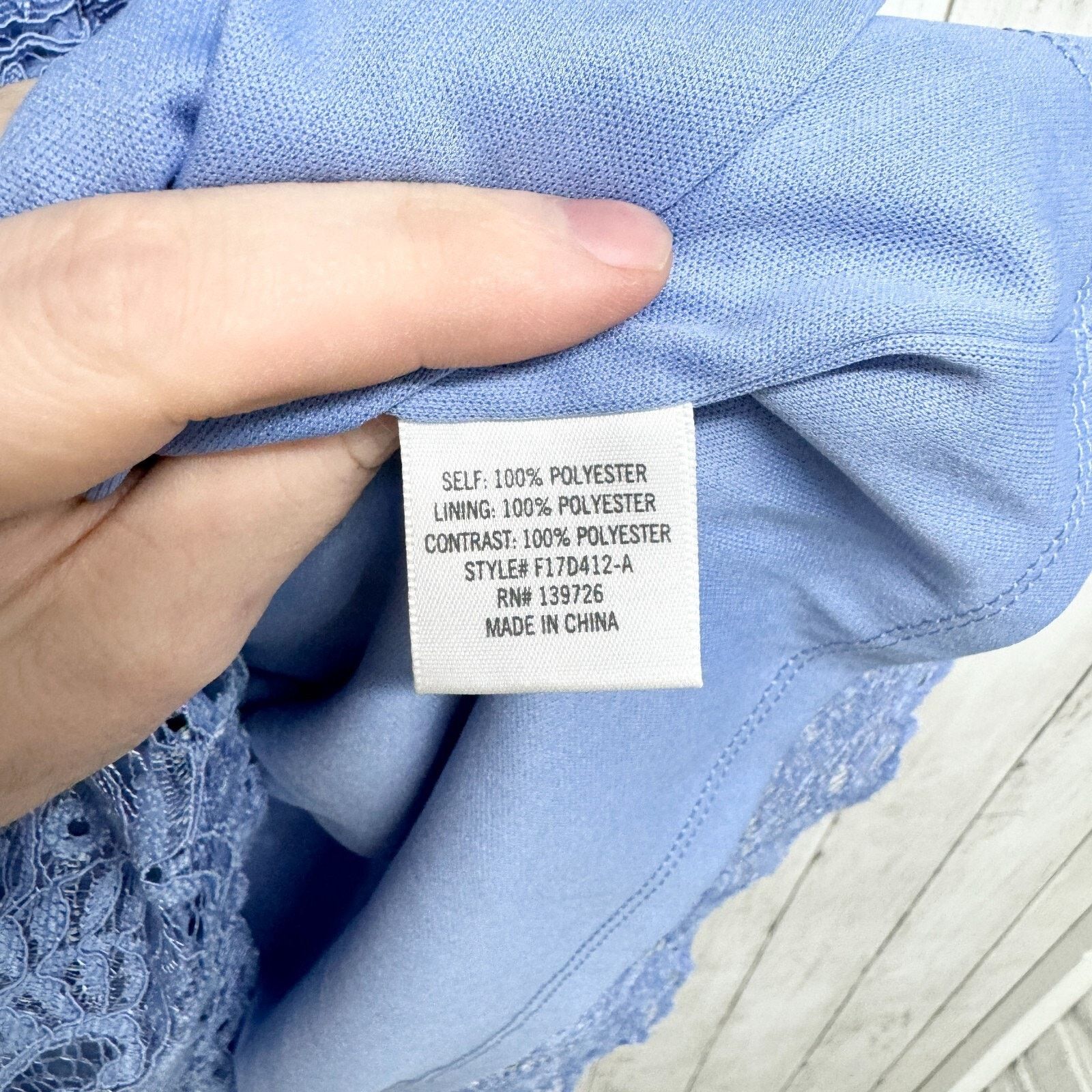 Other Francescas M Periwinkle Blue Lace Off Shoulder Mini Dress Size M / US 6-8 / IT 42-44 - 5 Thumbnail
