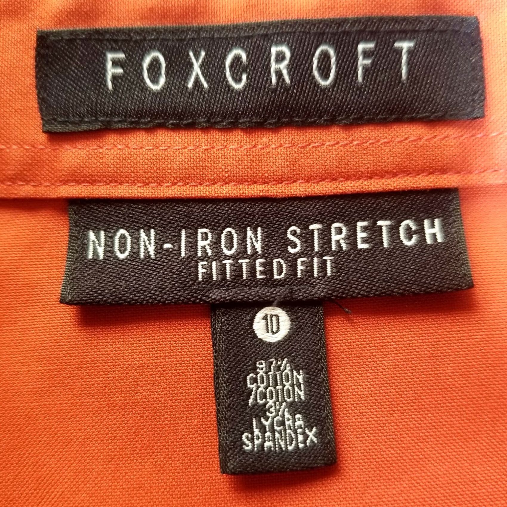 Vintage Foxcroft Women Blouse Shirt Long Sleeve Non-Iron Ruched Red Sz 10 Fitted Shirt Women Size L / US 10 / IT 46 - 3 Thumbnail