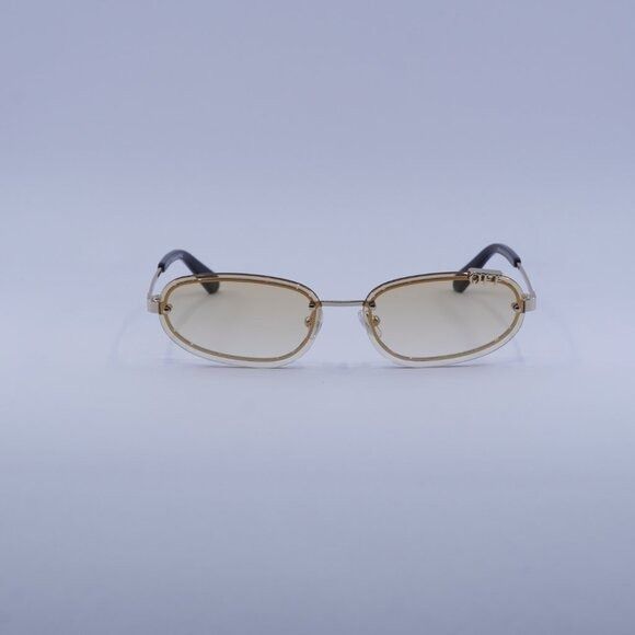 Off-White Off-White OERI13M MIAMI 766E Sunglasses Gold Oval Frame Size ONE SIZE - 4 Thumbnail