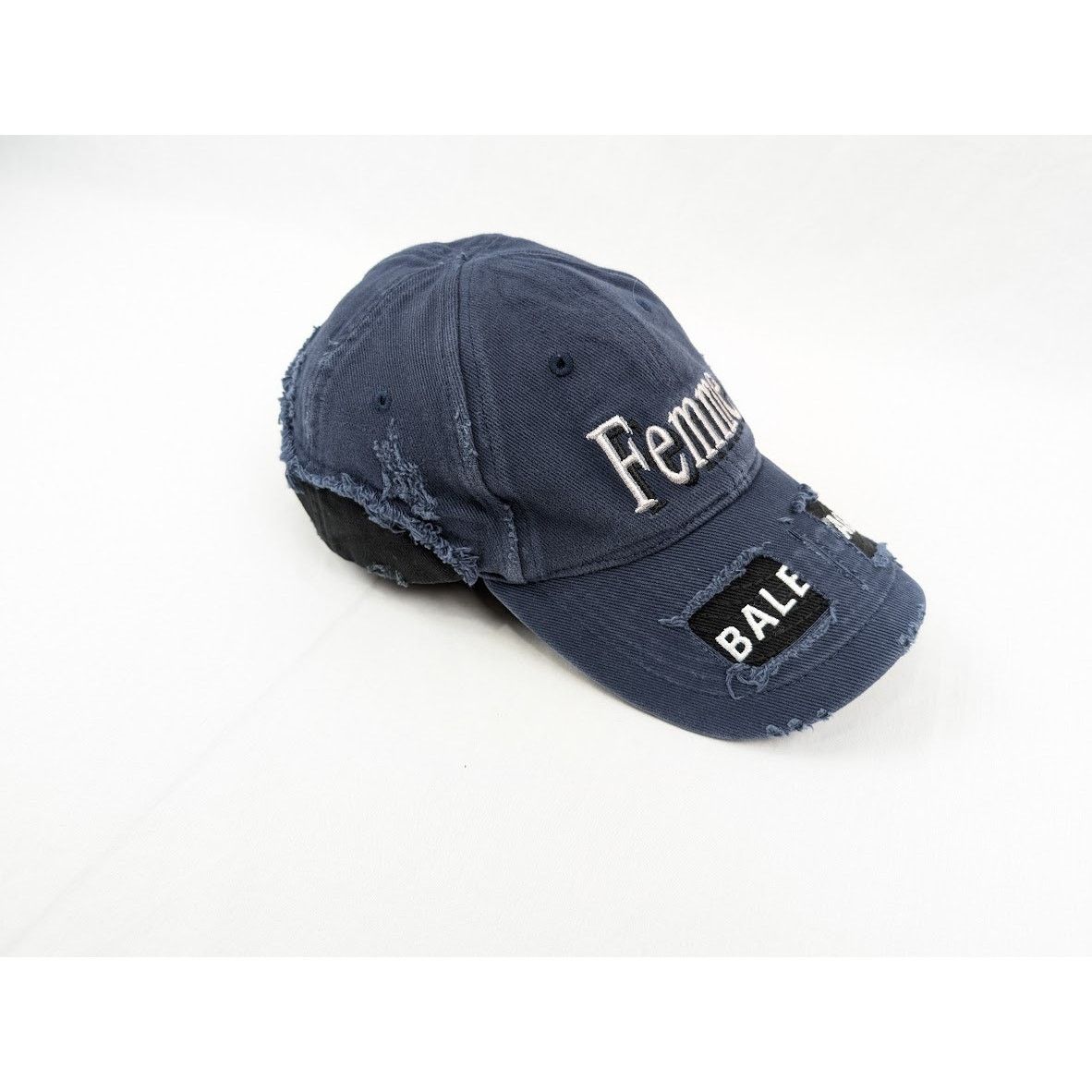 Balenciaga o1rshd1 Q:3 / Size: L / DUP/ Femme Logo Cap / Hat Blue/Black Size ONE SIZE - 14 Thumbnail