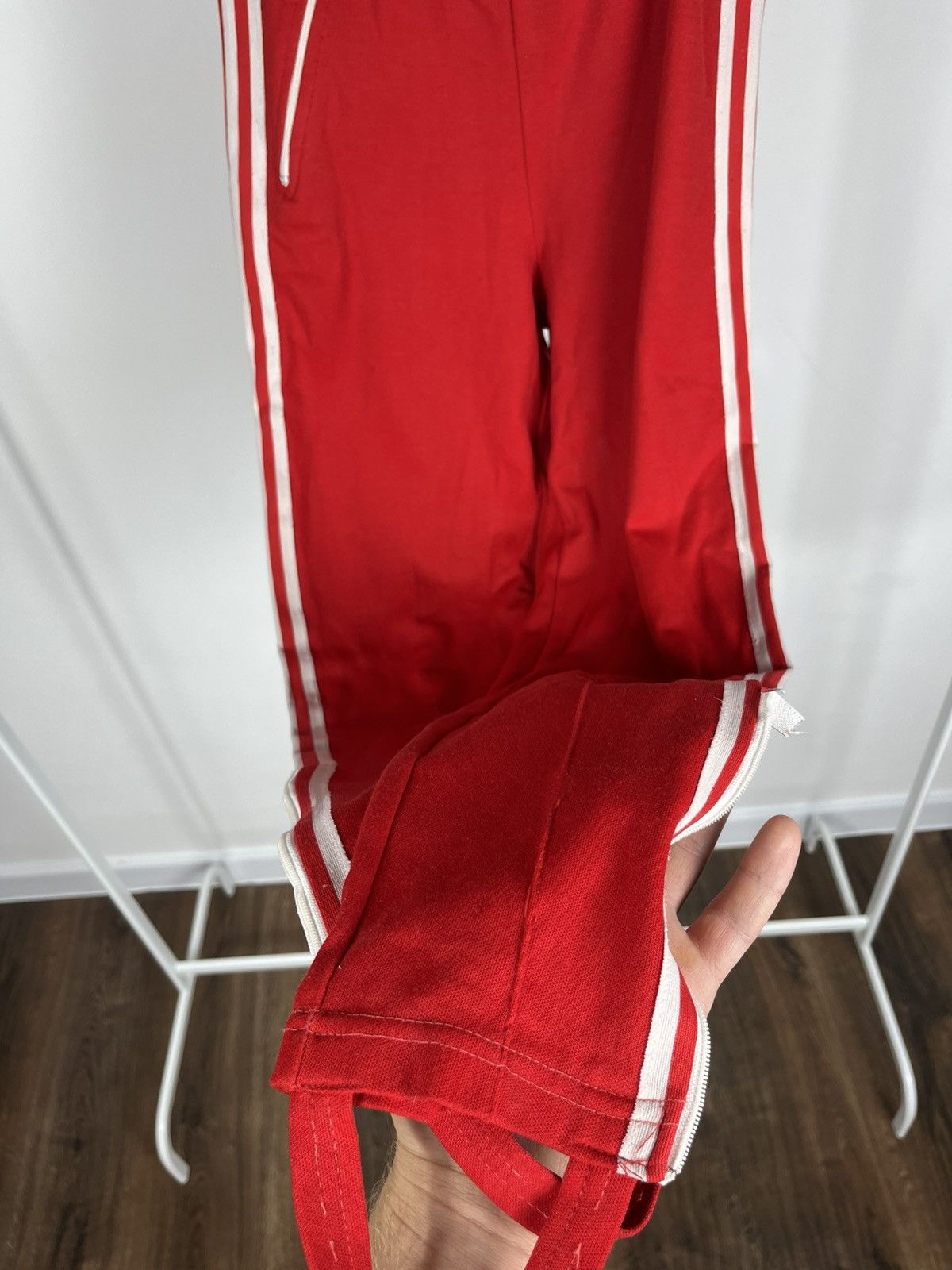 Adidas Vintage Adidas kids track pants red 3 stripes size 152 Size US 26 / EU 42 - 9 Thumbnail