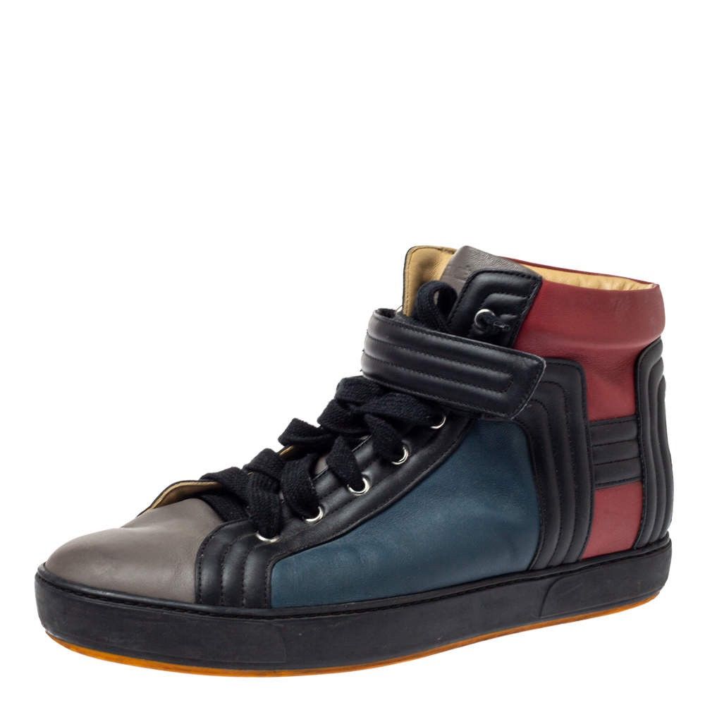 Hermes Hermes lions hi top sneakers size 44 Size US 10.5 / EU 43-44 - 1 Thumbnail