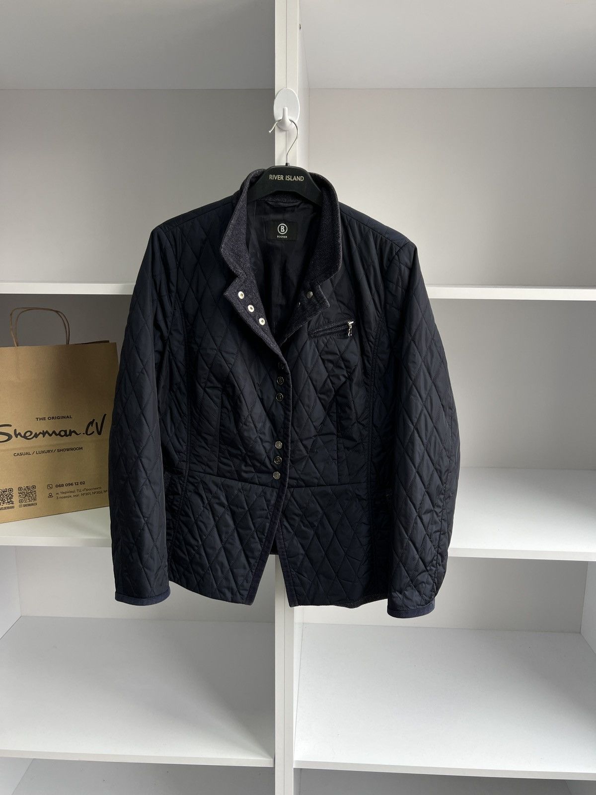 Bogner × Designer × Vintage Vintage Bogner Women’s luxury navy designer jacket Size XL / US 12-14 / IT 48-50 - 3 Thumbnail
