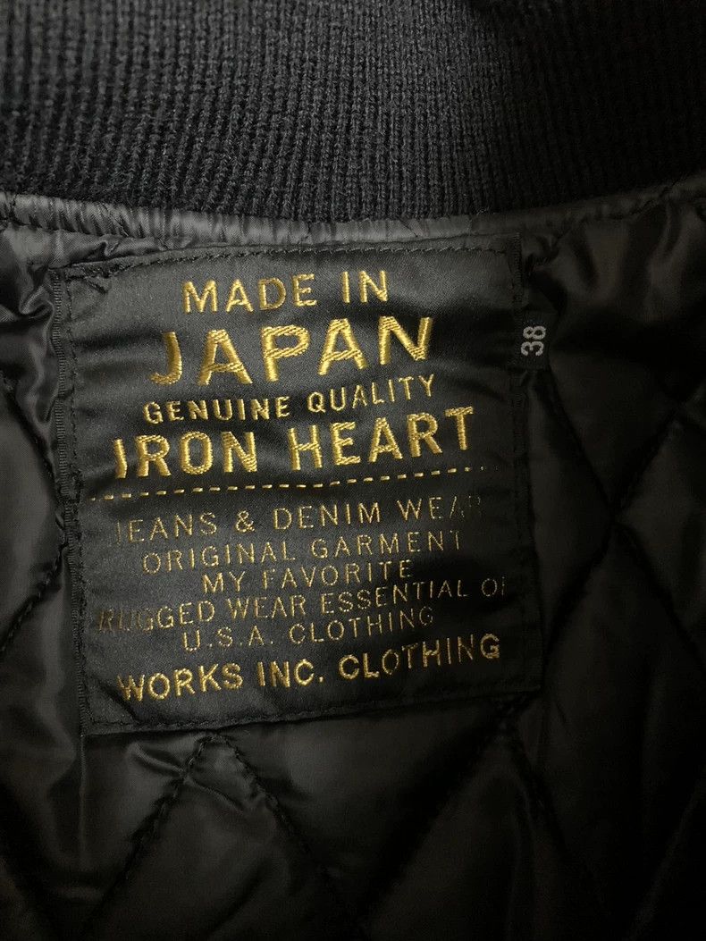 Iron Heart Iron Heart Wool lined cotton baseball jacket Size US L / EU 52-54 / 3 - 2 Thumbnail