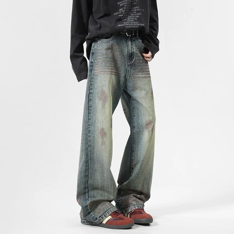 Japanese Brand × Jean Denim trousers new splash ink glitter design Size US 30 / EU 46 - 2 Thumbnail