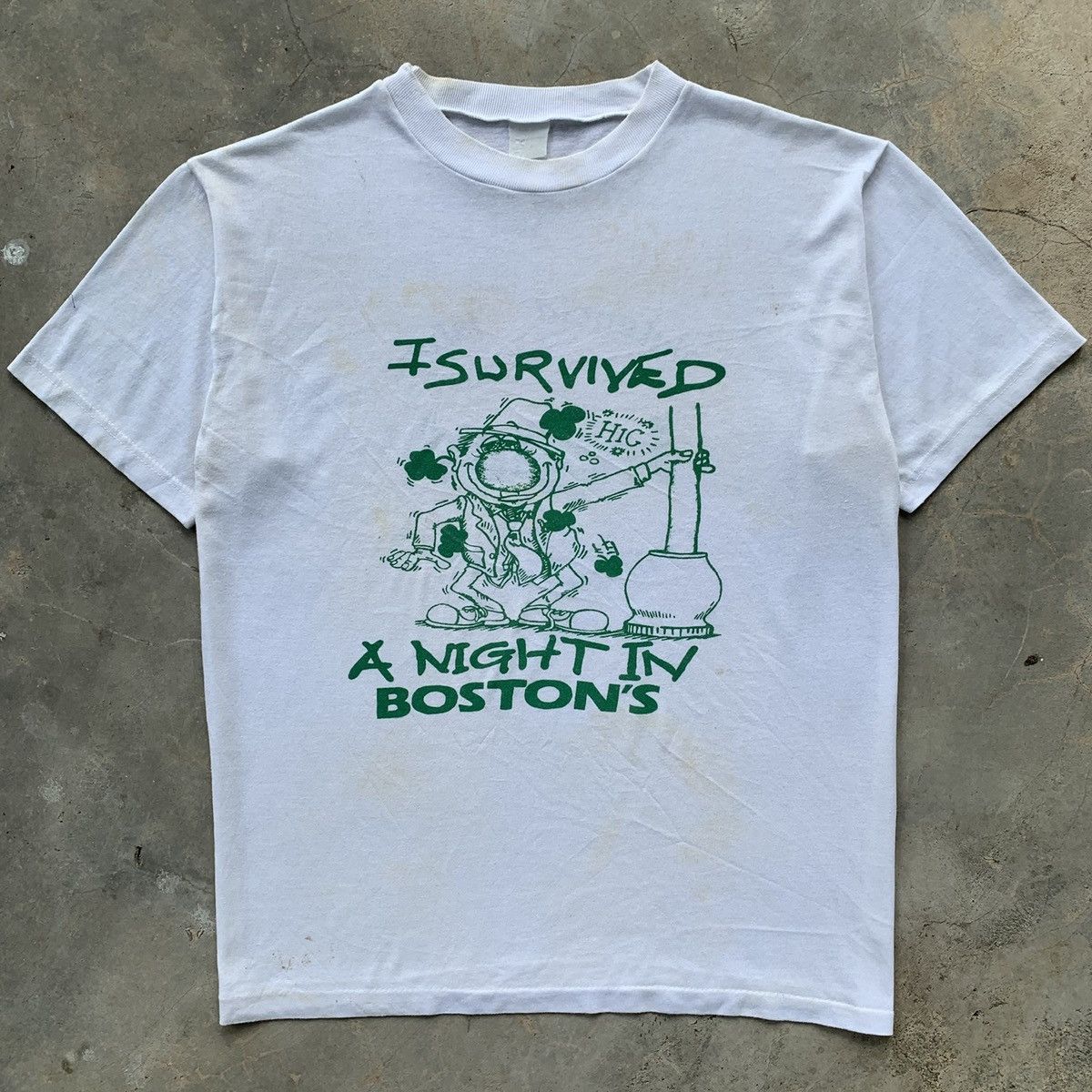 Vintage 90s I SURVIVED A NIGHT IN BOSTON’S Size US L / EU 52-54 / 3 - 1 Thumbnail