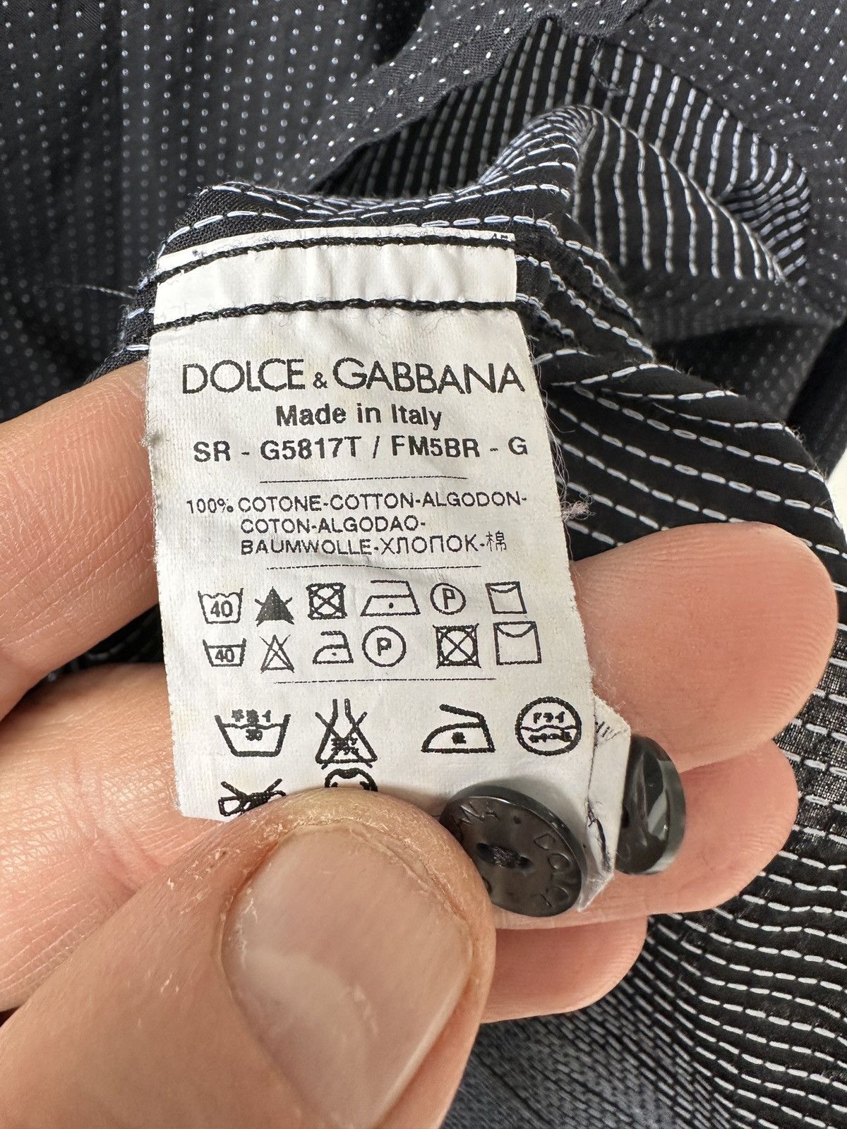 Dolce & Gabbana Dolce & Gabbana Black Gold Collection Shirt, Slim Fit Size US S / EU 44-46 / 1 - 8 Thumbnail