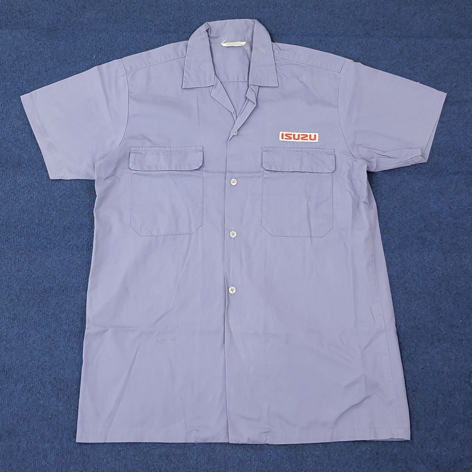 Japanese Brand Vintage Isuzu Japan Tech Brand Button Up Work Shirt C223N22 Size US M / EU 48-50 / 2 - 1 Thumbnail