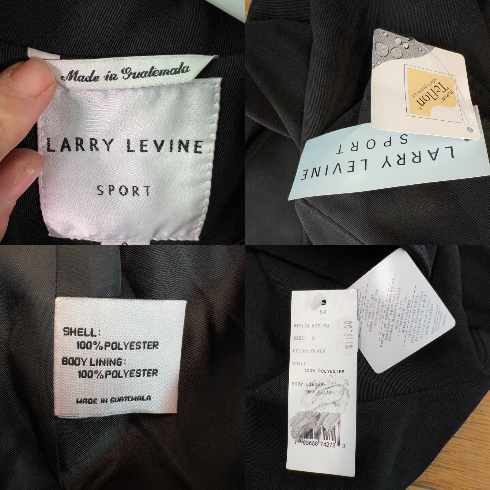 Vintage Larry Levine Sport Womens 97717M Long Sleeves Black Overcoat Jacket Size Small Size S / US 4 / IT 40 - 8 Thumbnail