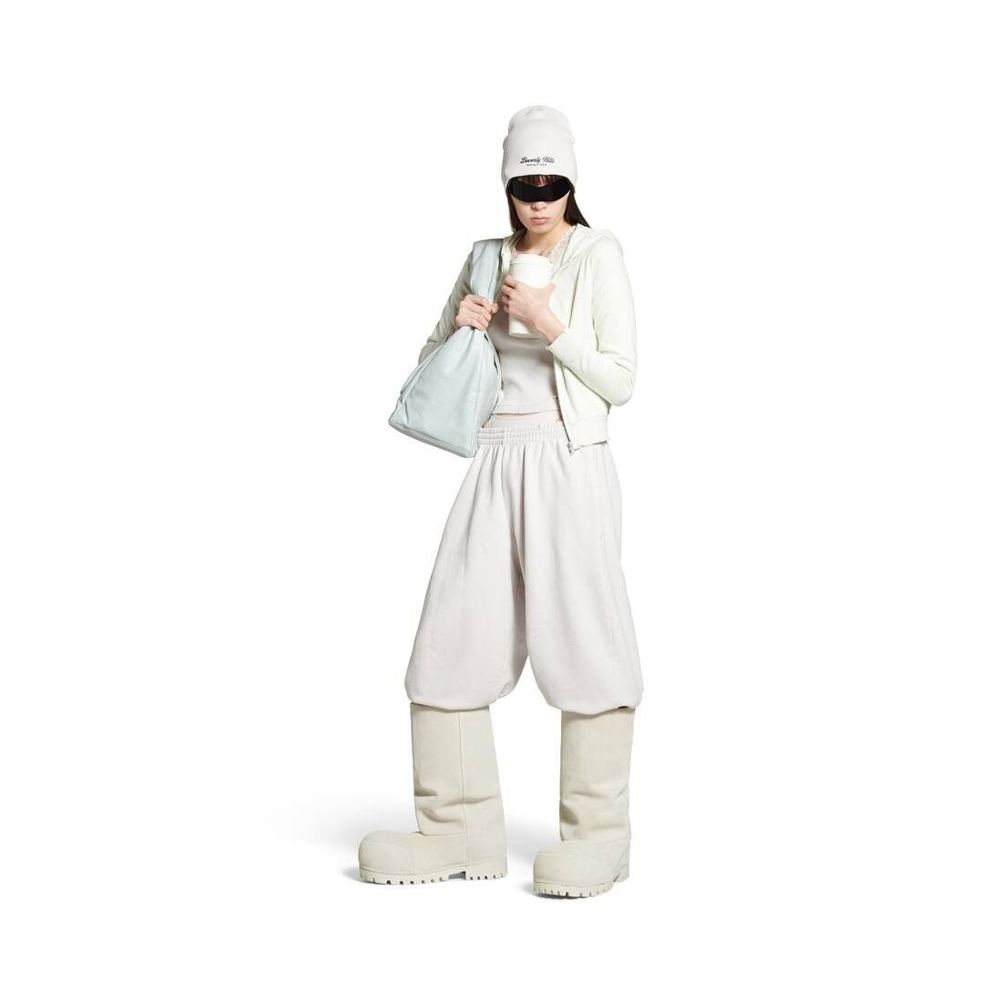 Balenciaga o1bcso1str1025 Alaska Fur High Boots in White Size US 8 / IT 38 - 6 Thumbnail