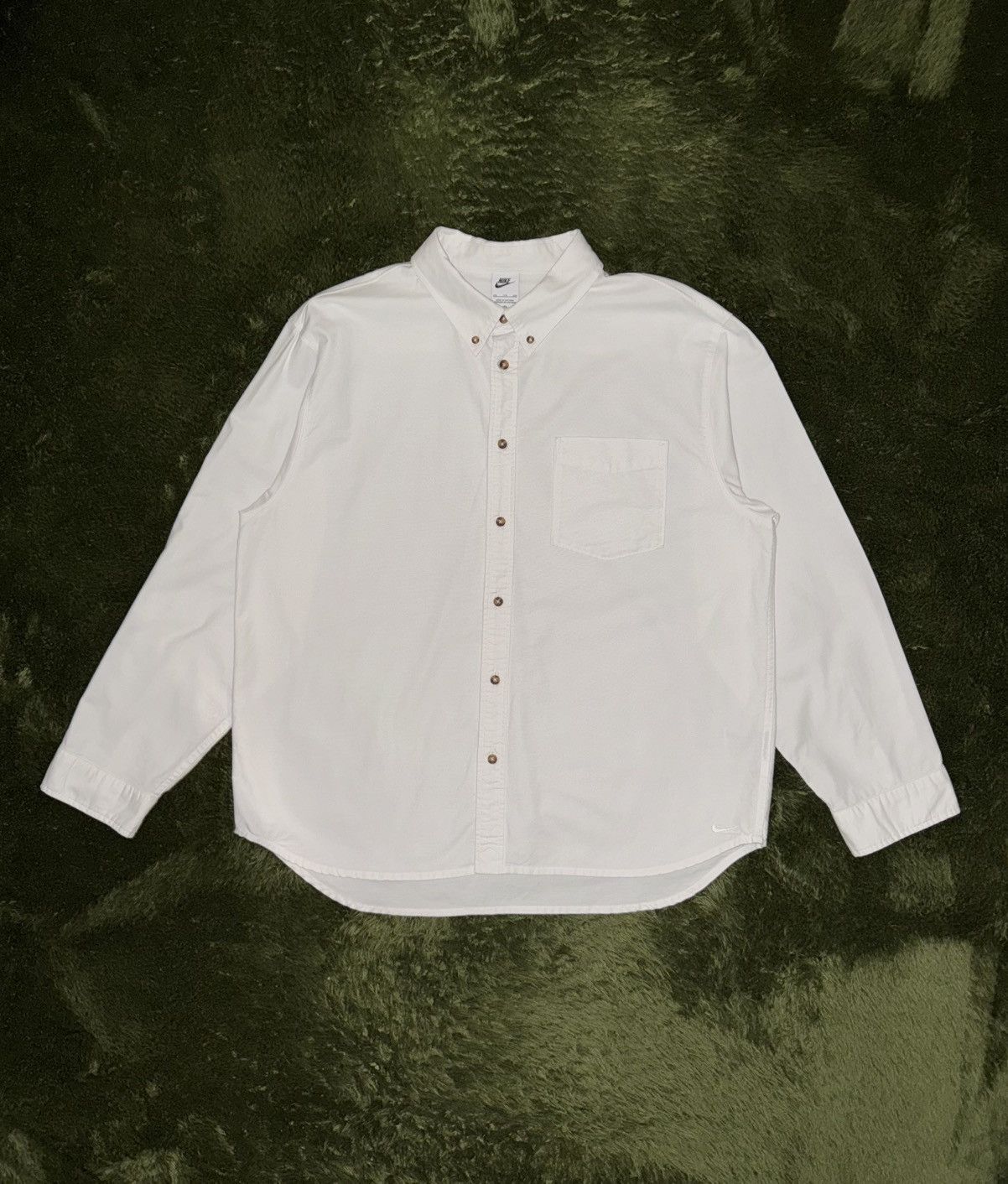 Nike [XXL] Nike Life Oxford Classic Fit Cotton Shirt White Size US XXL / EU 58 / 5 - 1 Thumbnail