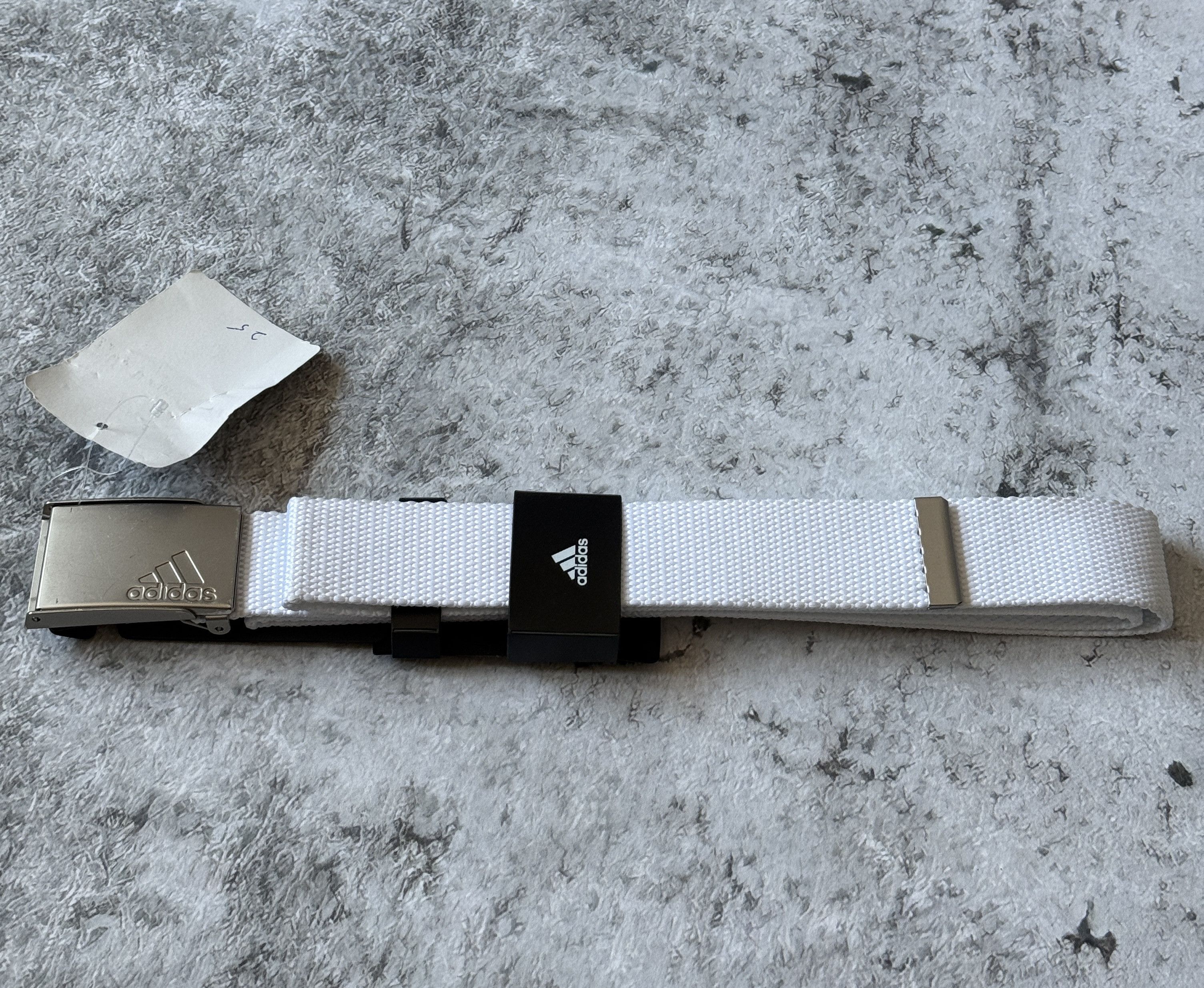 Adidas adidas Women's Webbing Belt DW9801 WHITE NEW Size ONE SIZE - 1 Thumbnail
