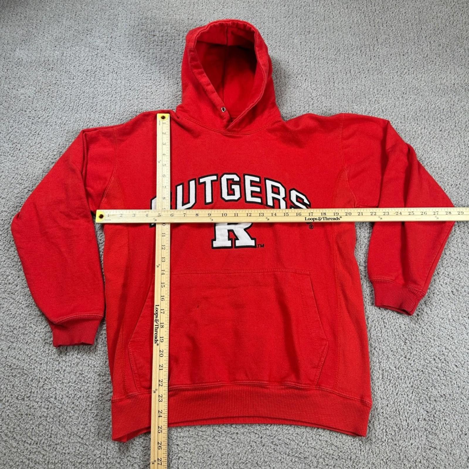 Other Vintage Rutgers University Hoodie Sweatshirt Red Mens M NCAA Size US M / EU 48-50 / 2 - 2 Thumbnail