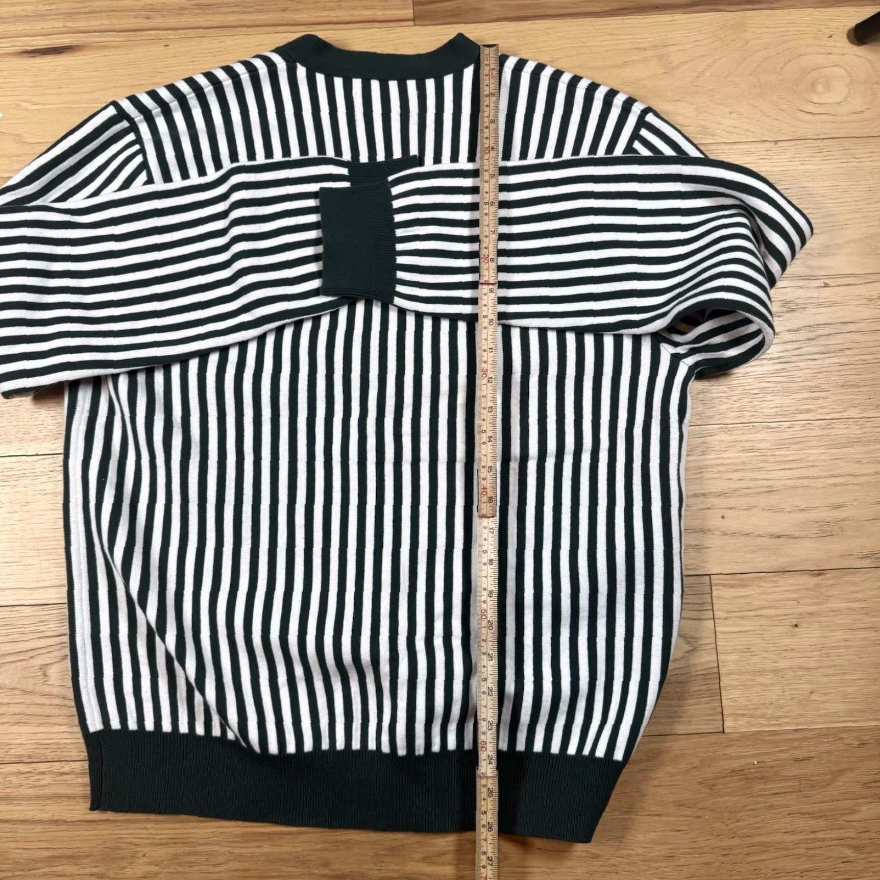 Vintage VINTAGE Bogey Boys Striped Cardigan Sweater Mens M Green Heavy Golf NWOT Size US M / EU 48-50 / 2 - 6 Thumbnail