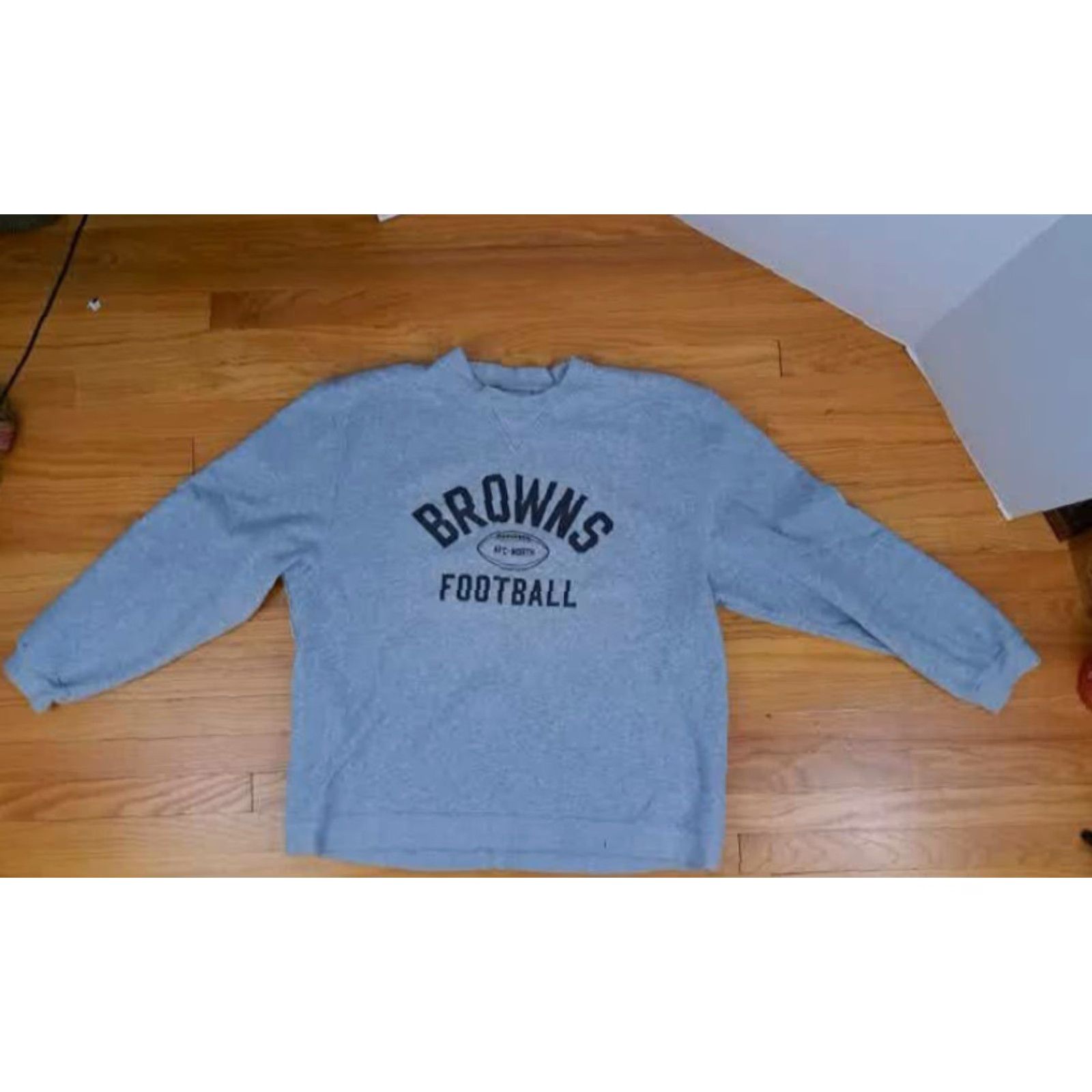 Reebok Reebok Sweatshirt Cleveland Browns Football XL Pullover Unisex Adults Gray Mercury Gray 27in Pit to Pit Leroy Kelly Size US XL / EU 56 / 4 - 2 Thumbnail