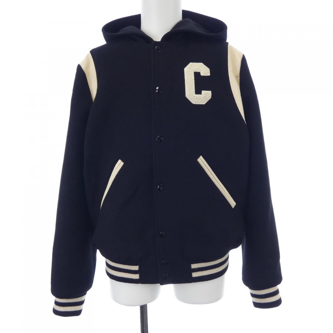 Celine Celine Hooded Teddy Jacket Cashmere Blend Stadium Jacket Others Outerwear 2V98M110R DUTY FREE for USA