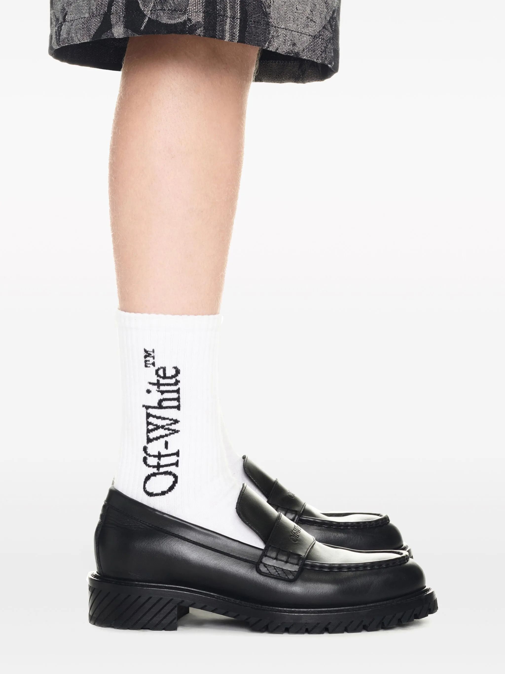 Off-White o1y0225 Logo Loafers in Black Size US 10 / EU 43 - 6 Thumbnail