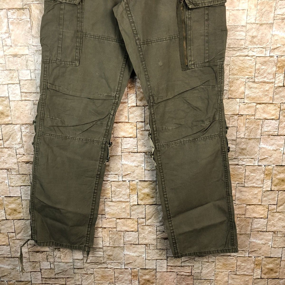 Japanese Brand Baldia Green Cargo Multipocket Pants #A988 Size US 30 / EU 46 - 6 Thumbnail