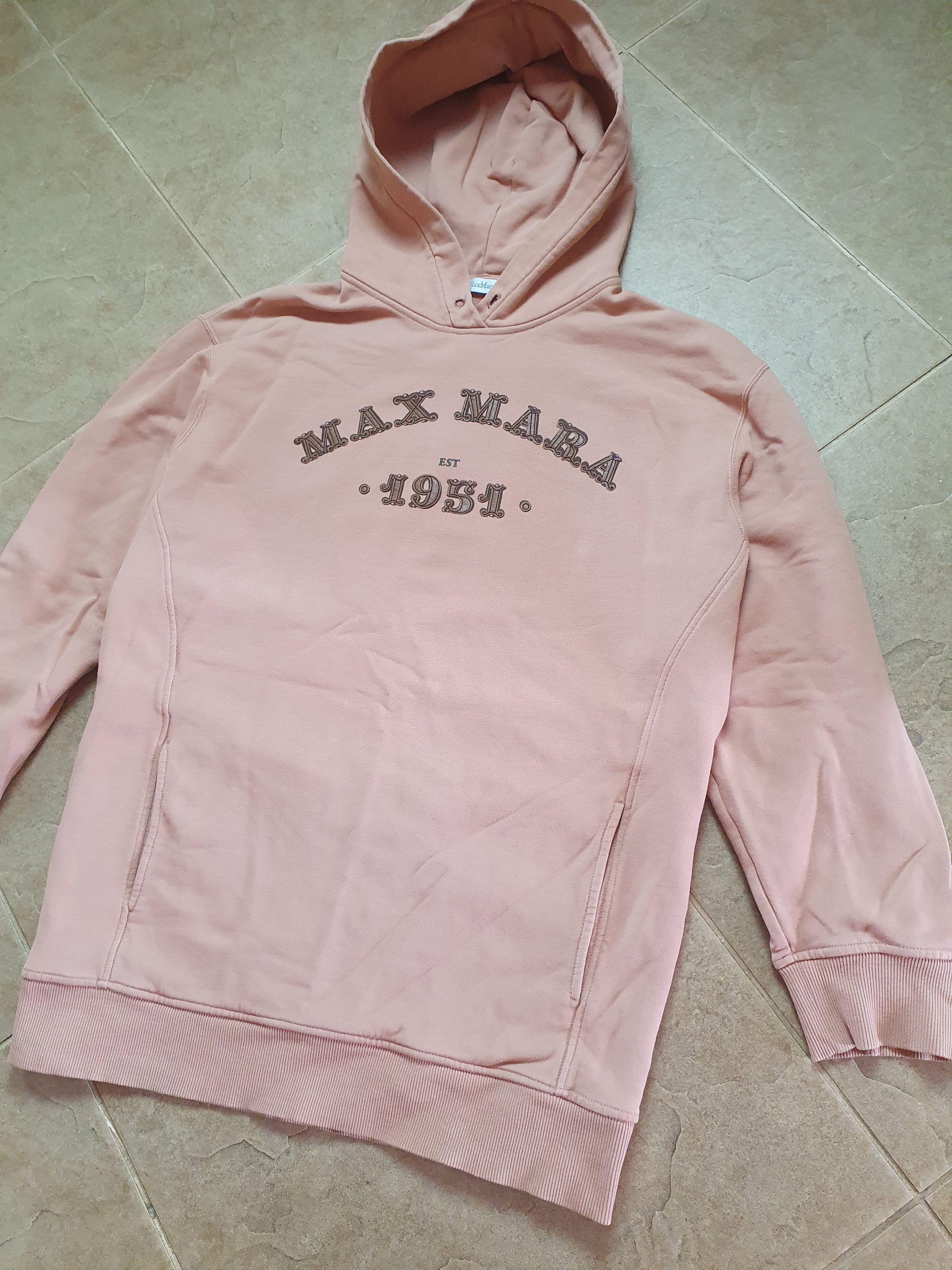 Max Mara Vintage Max Mara women's Hoodie Oversized Tan Sweatshirt Size M / US 6-8 / IT 42-44 - 4 Thumbnail