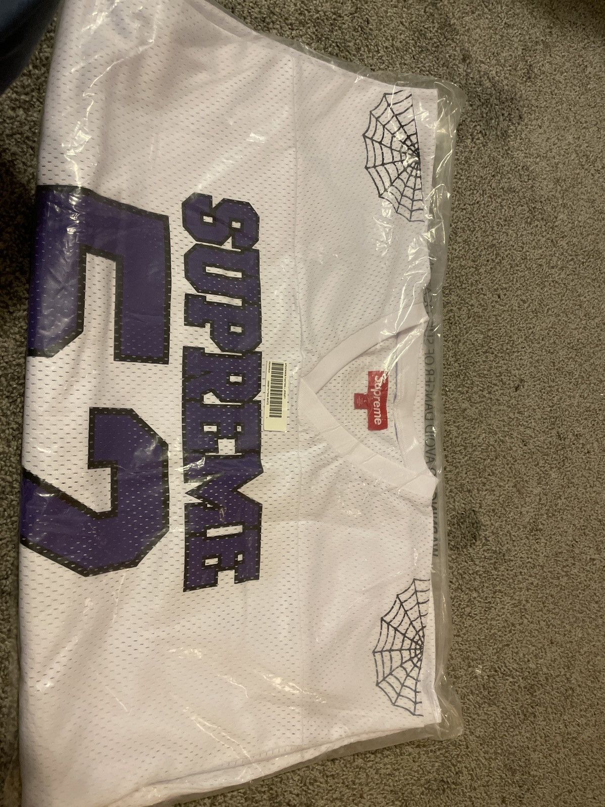 Supreme Supreme spiderweb football jersey | Grailed