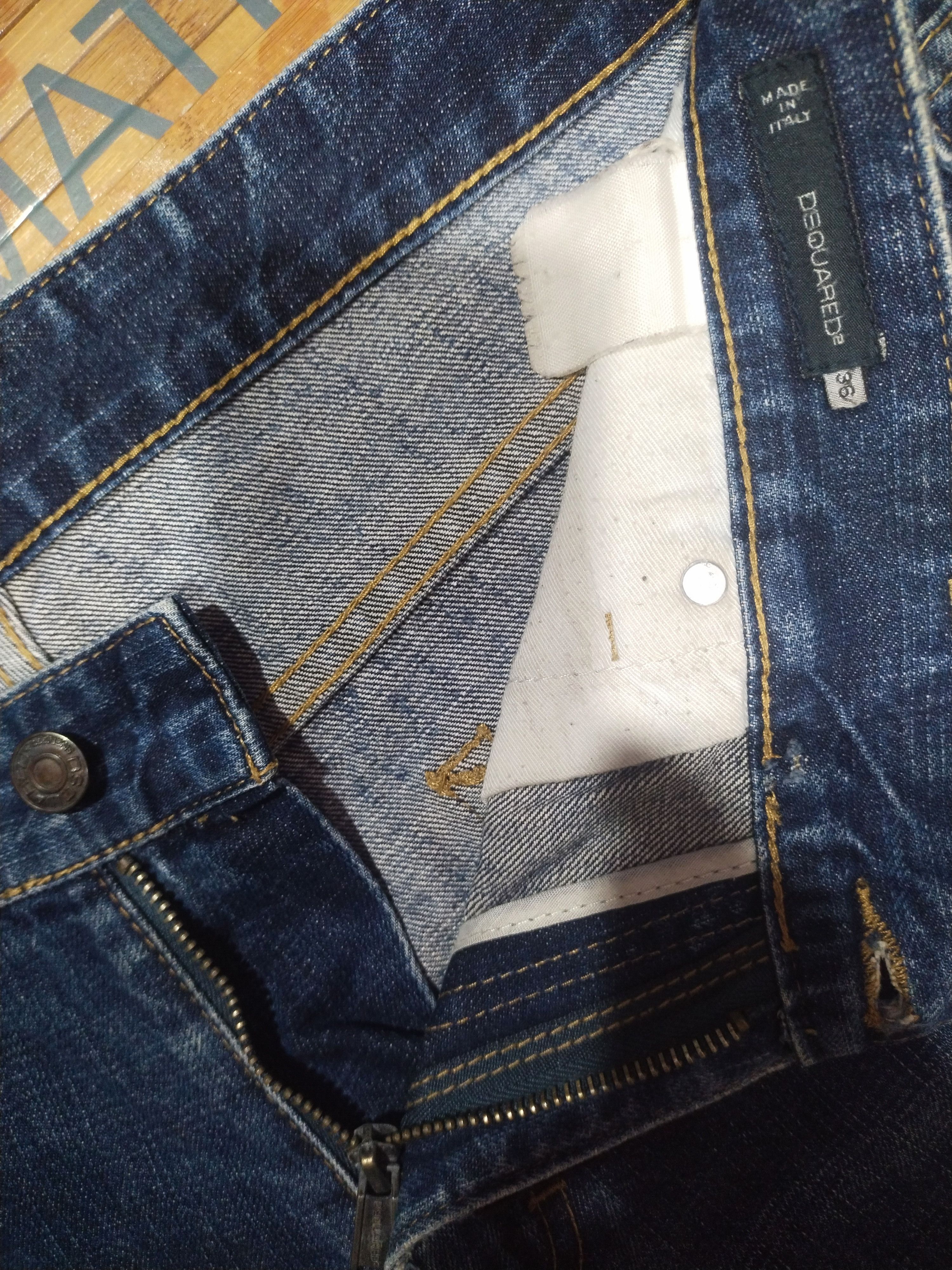 Dsquared2 × Vintage Dsquared Vintage " Distressed Drnim Sz 36" Size US 36 / EU 52 - 9 Thumbnail