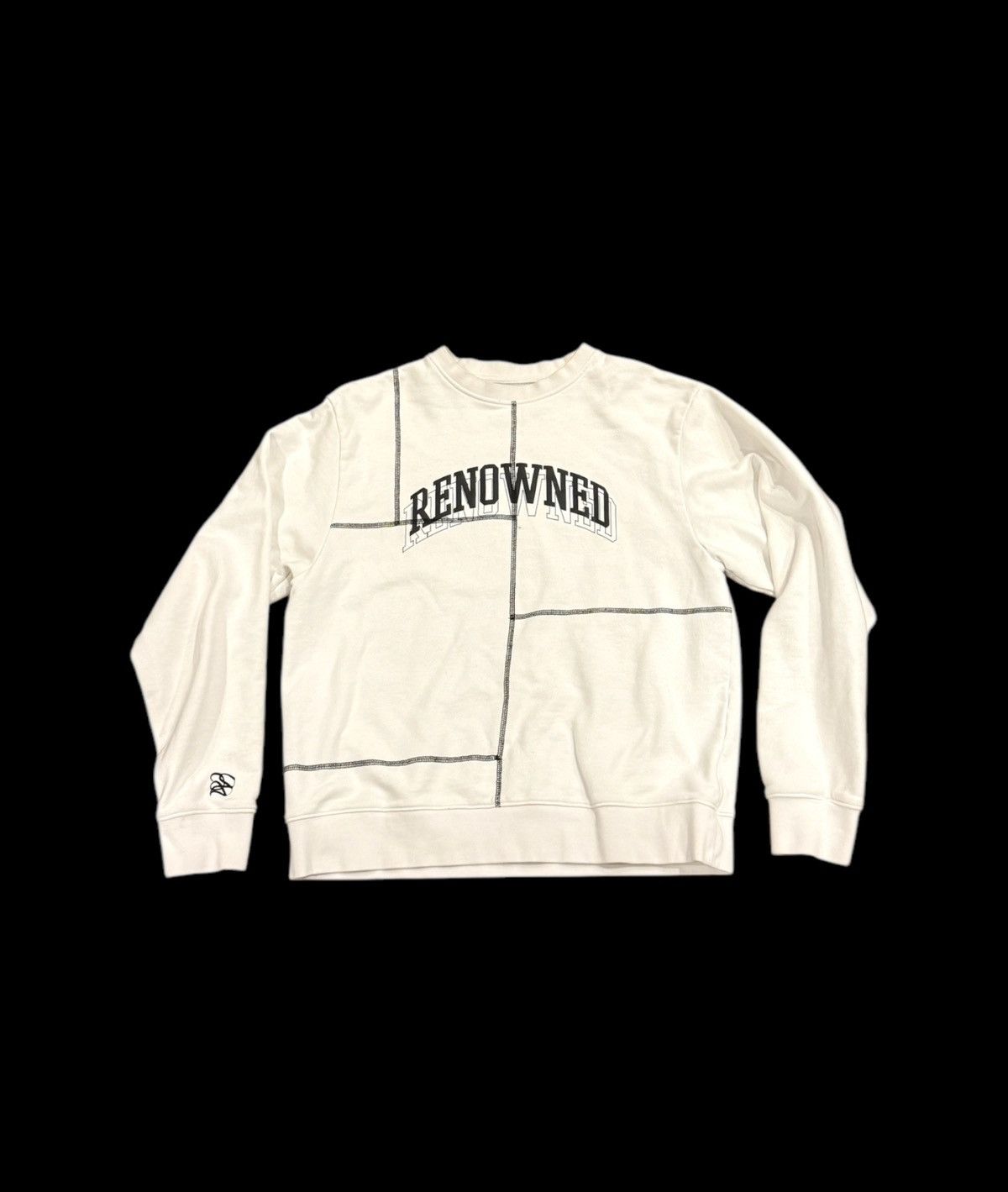 Jaded London RENOWNED WHITE STITCH SWEATSHIRT Size US M / EU 48-50 / 2 - 2 Thumbnail