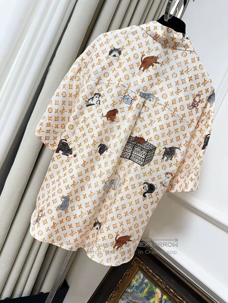 Louis Vuitton Louis Vuitton Orange print full logo cat print mulberry si Size XS / US 0-2 / IT 36-38 - 2 Thumbnail