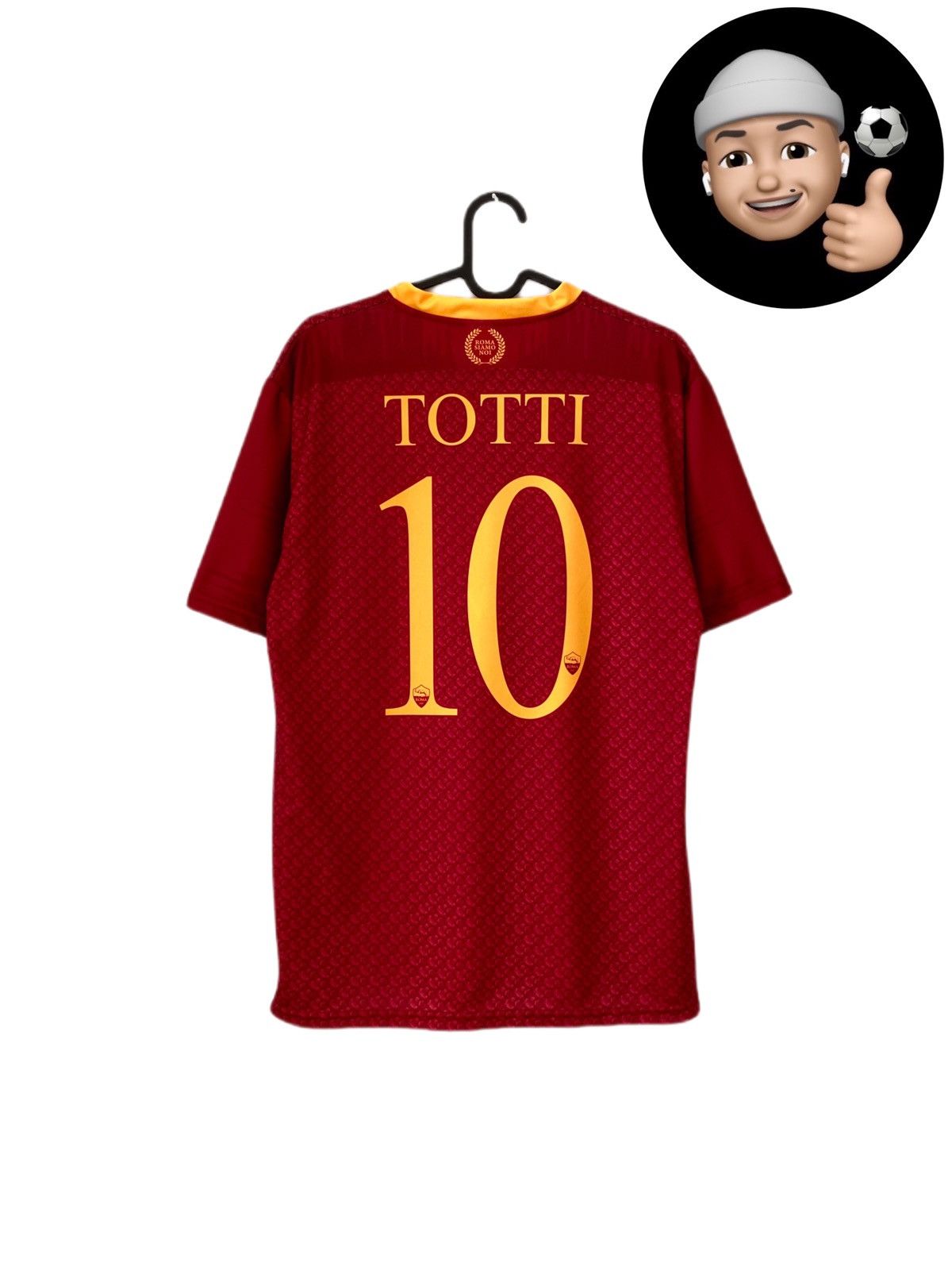 Other 2018 2019 AS Roma Totti Italy Official Home Soccer Jersey FC Size US S / EU 44-46 / 1 - 1 Thumbnail