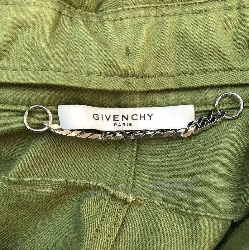 Givenchy Givenchy Green Printed Long Coat for Women . Size L / US 10 / IT 46 - 5 Thumbnail