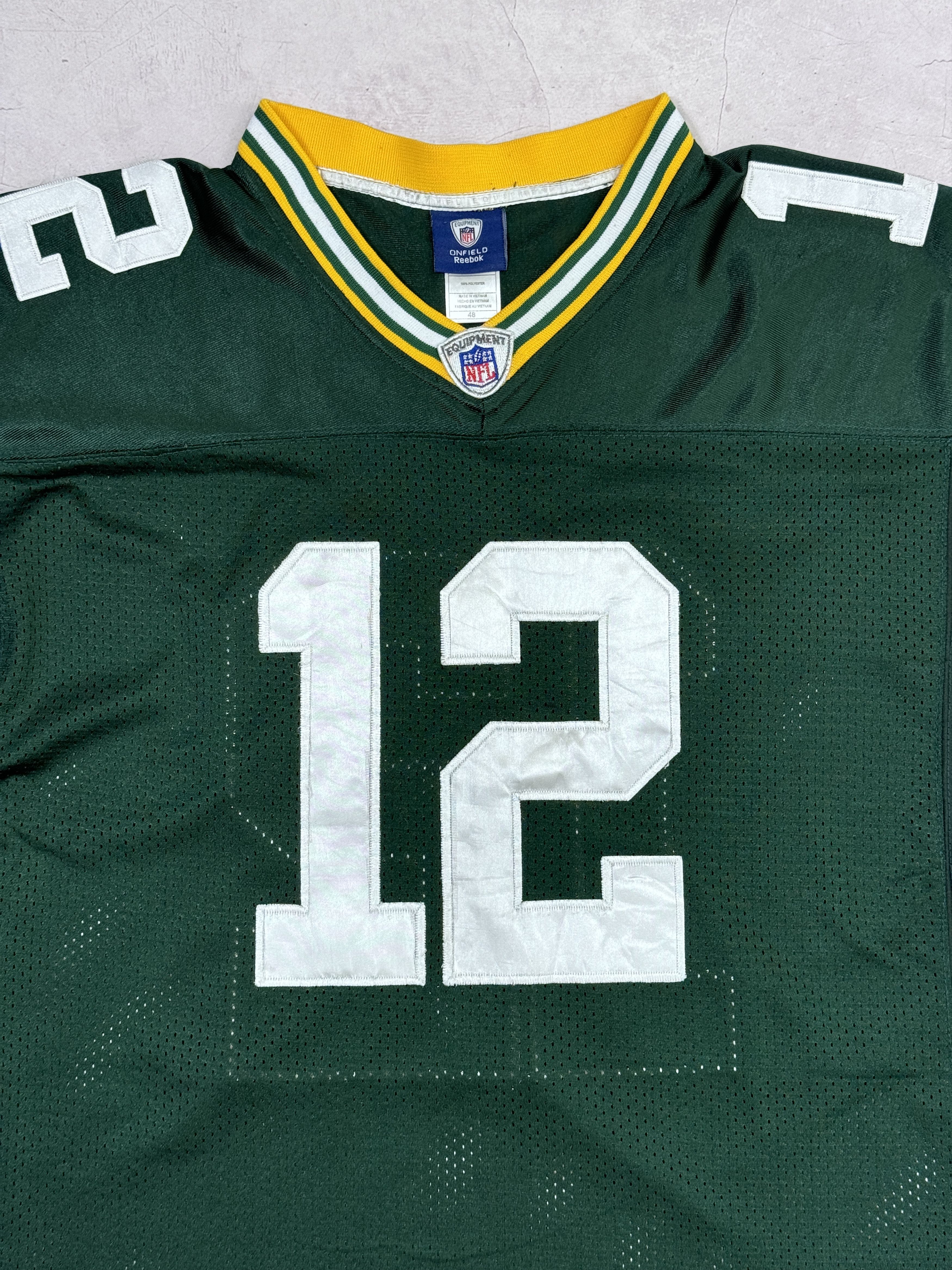 NFL × Reebok × Vintage Y2K Green Bay Packers NFL Jersey #12 RODGERS by Reebok Size US L / EU 52-54 / 3 - 6 Thumbnail