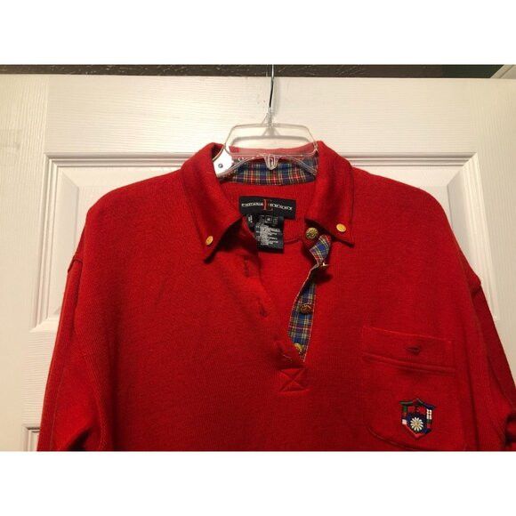 Escada Sport escada sport women's red 67%wool 33%cotton polo size: M Size M / US 6-8 / IT 42-44 - 3 Thumbnail